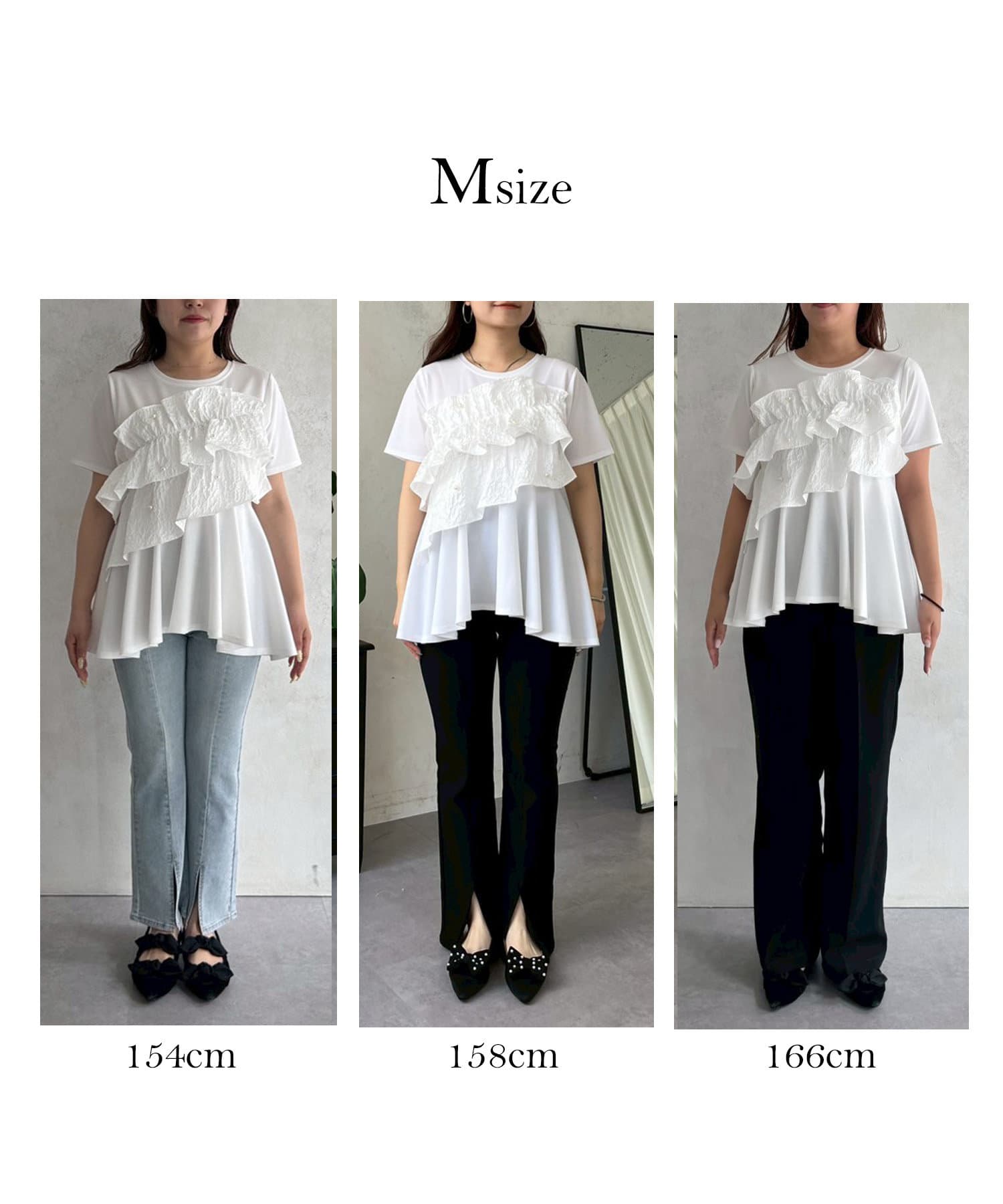 tシャツ パールフリルペプラムTシャツ レディース prose verse tシャツ パールフリルペプラムTシャツ レディース