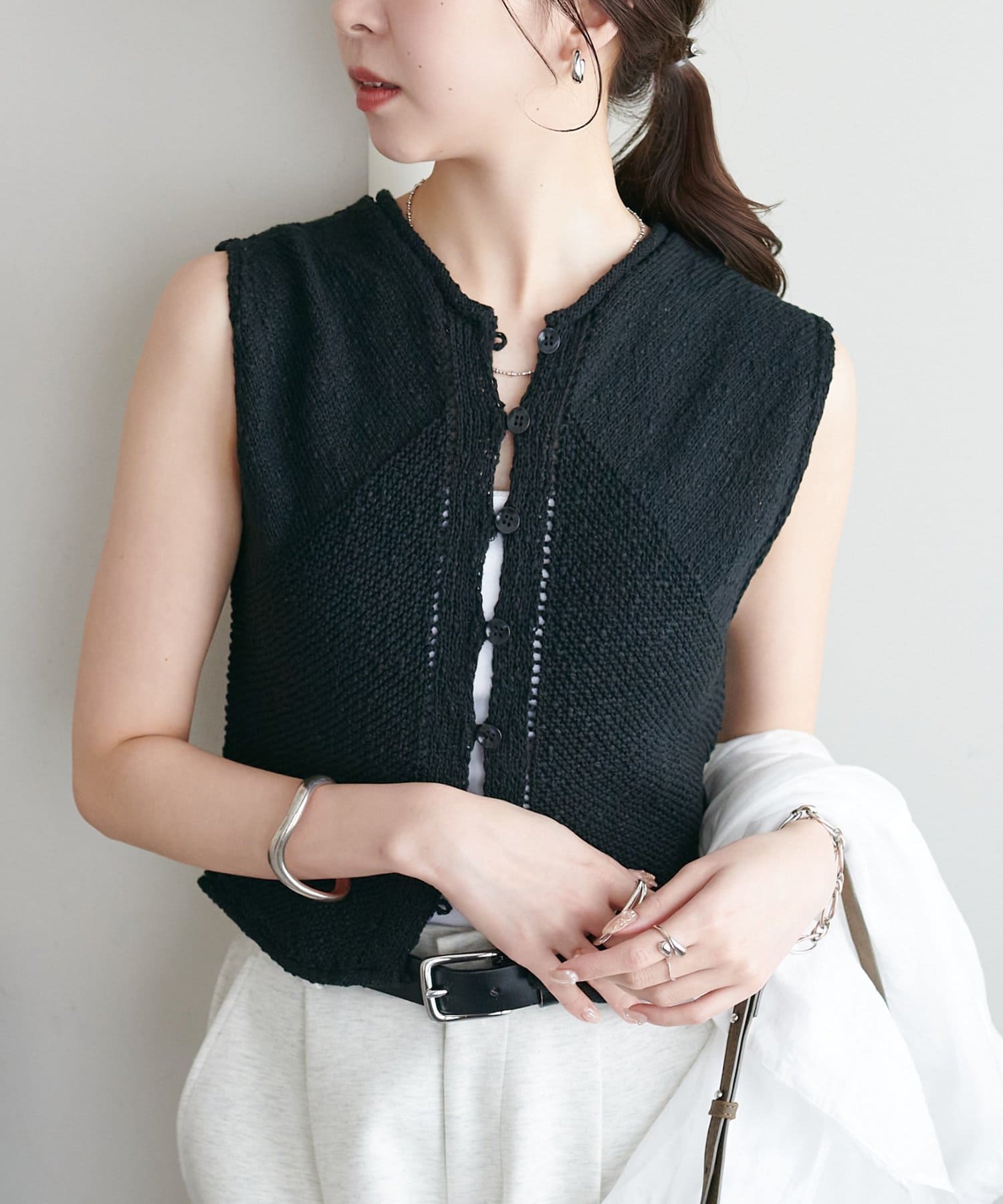 DISCOAT(ディスコート) 【新色追加!/WEB限定】フロントボタンベスト