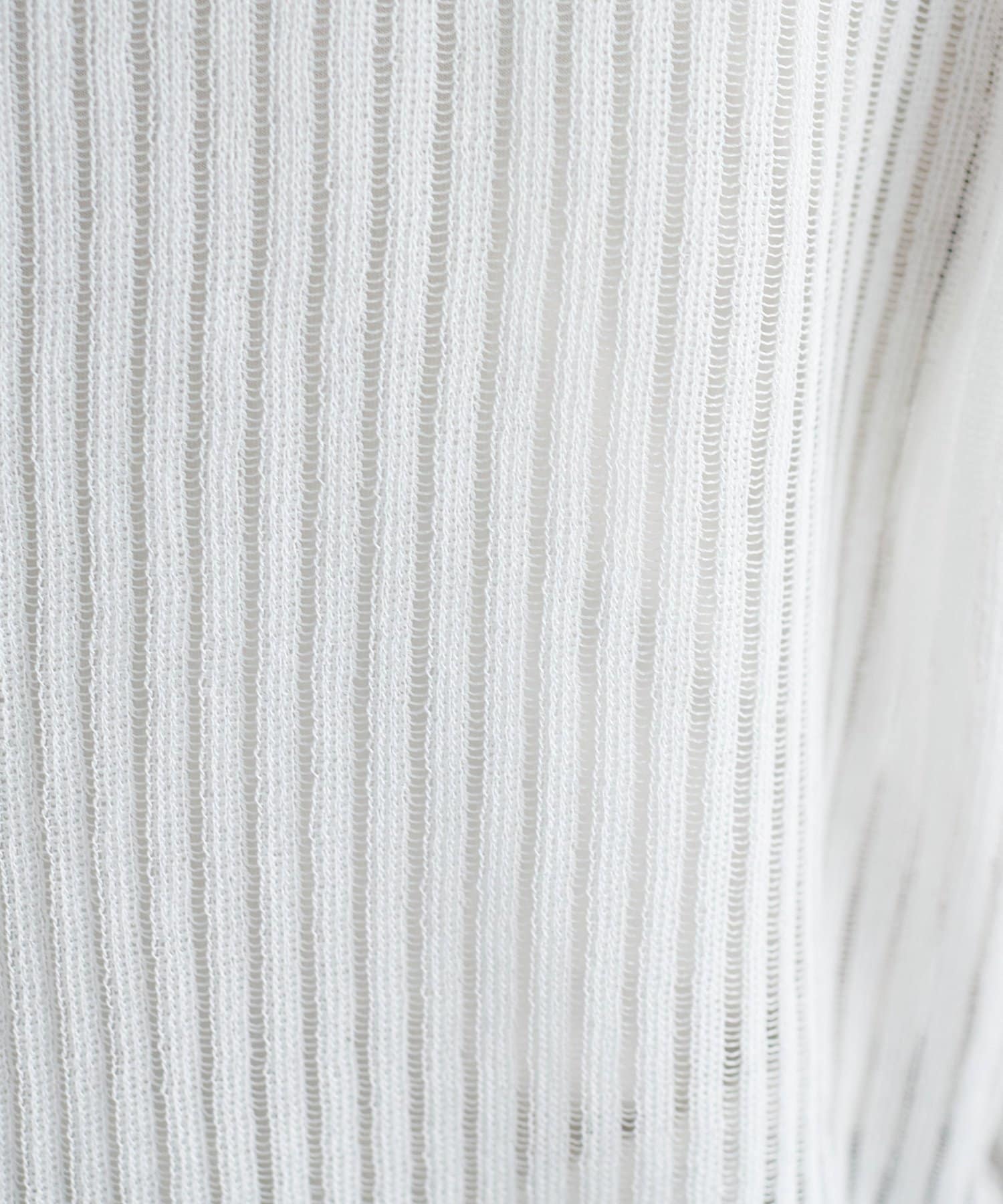 DISCOAT(ディスコート) 【新色追加!/程よい透け感◎//WEB限定】フレンチスリーブリブニット