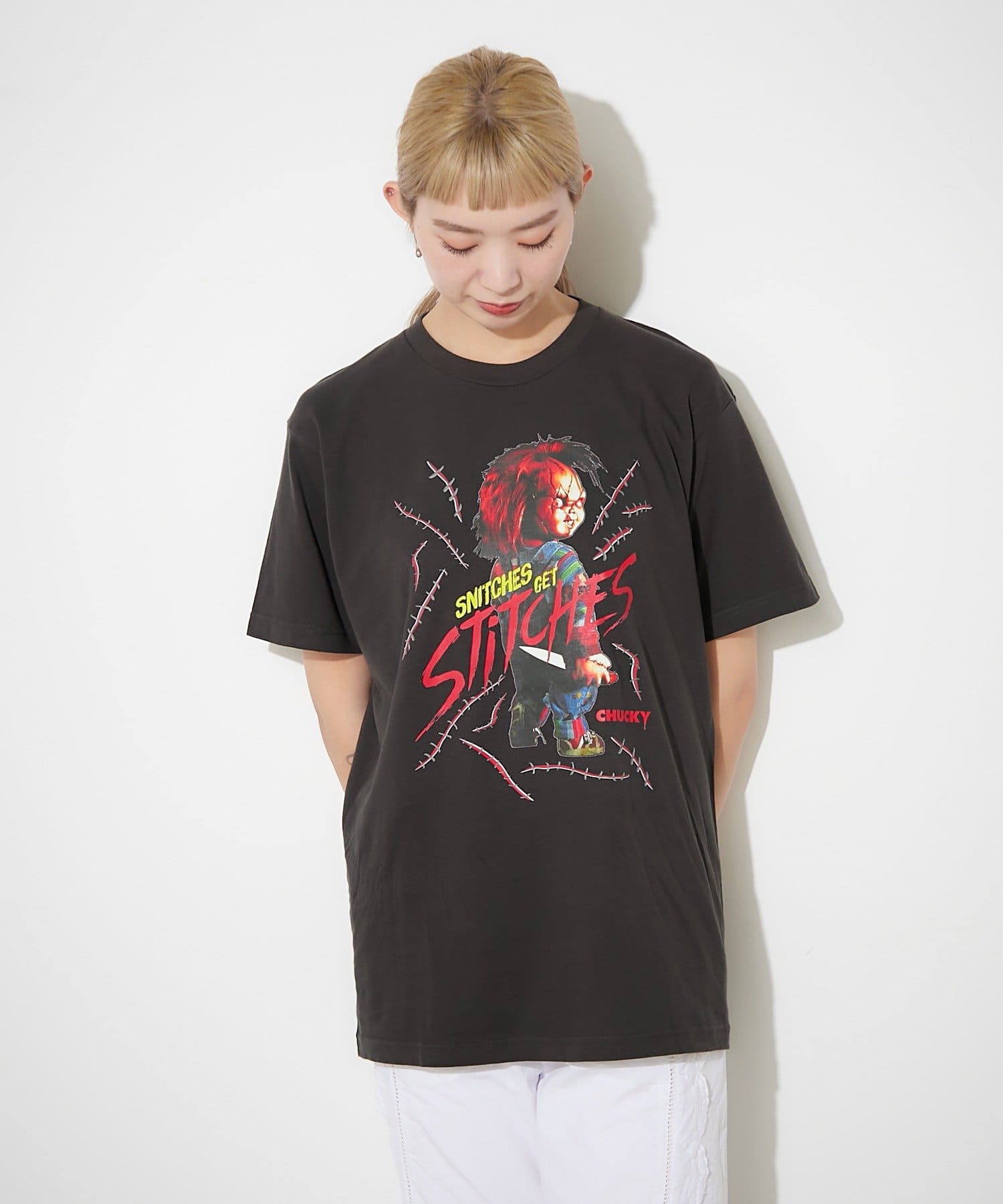 BIRTHDAY BAR(バースデイバー) 【チャイルド・プレイ】コットンＴシャツ　チャッキー ナイフ