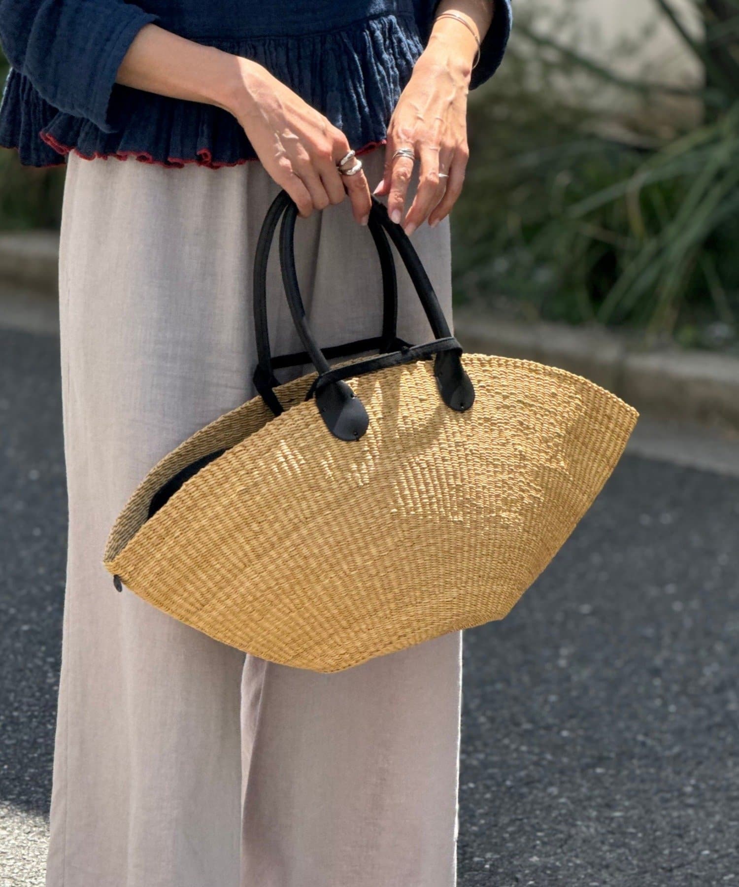 【新品未使用】ビアズリー カゴバッグ　現行品 BEARDSLEY｜《russet×BEARDSLEY》カゴトートバッグ | Rakuten