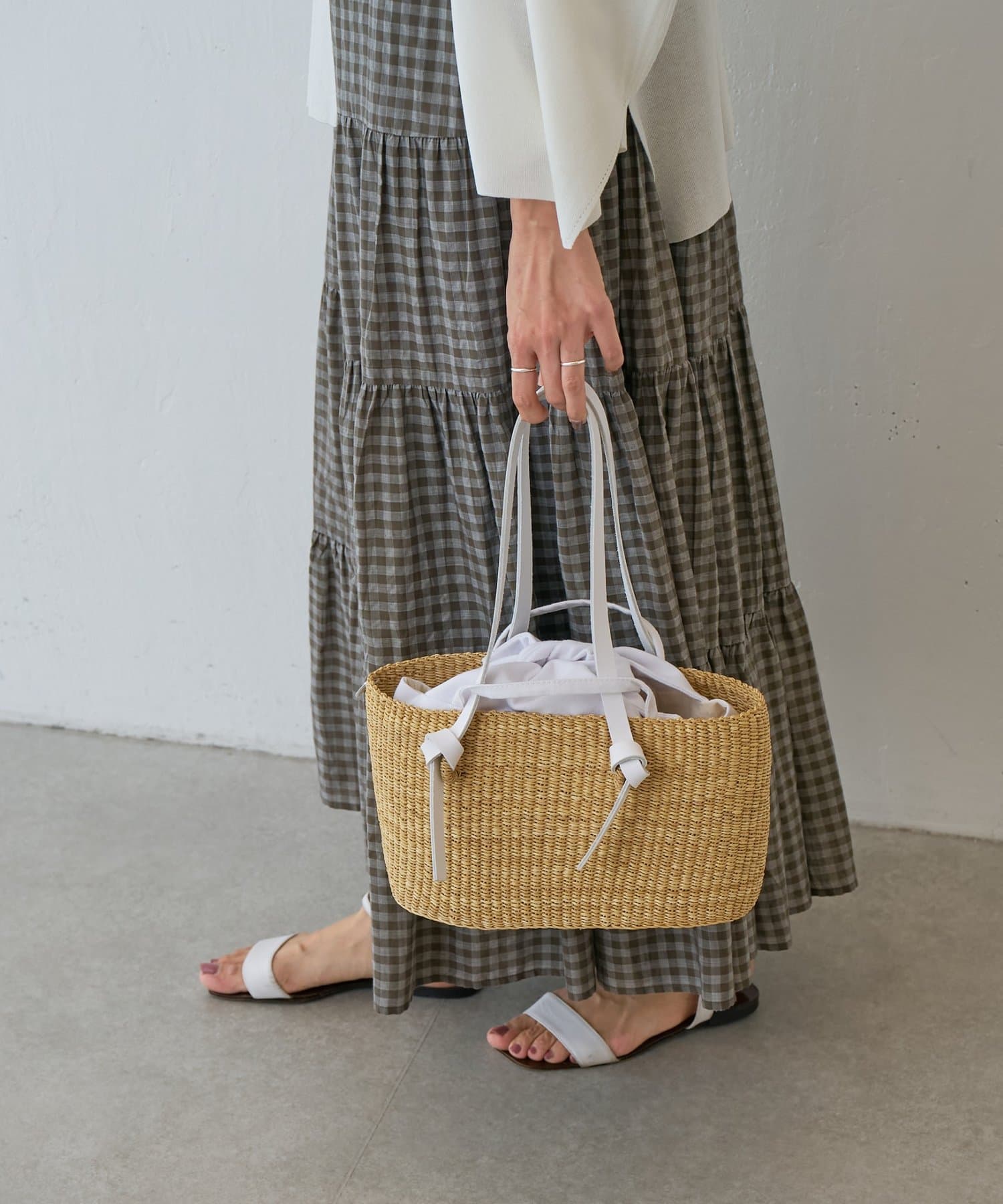 【新品未使用】ビアズリー カゴバッグ　現行品 BEARDSLEY かごバッグ カゴバッグ アバカタルバッグ : ZOZOTOWN