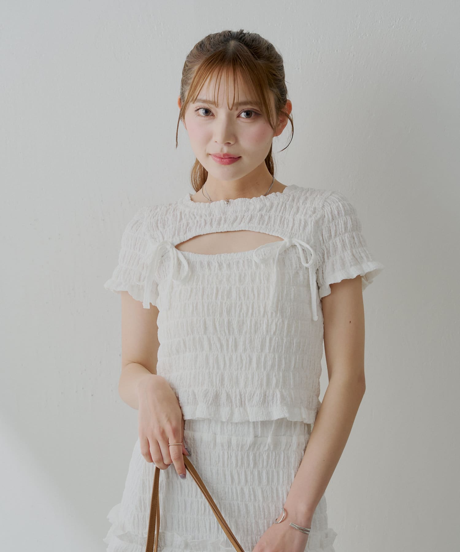 6色展開】フロントリボンボレロデザインT | Chico(チコ