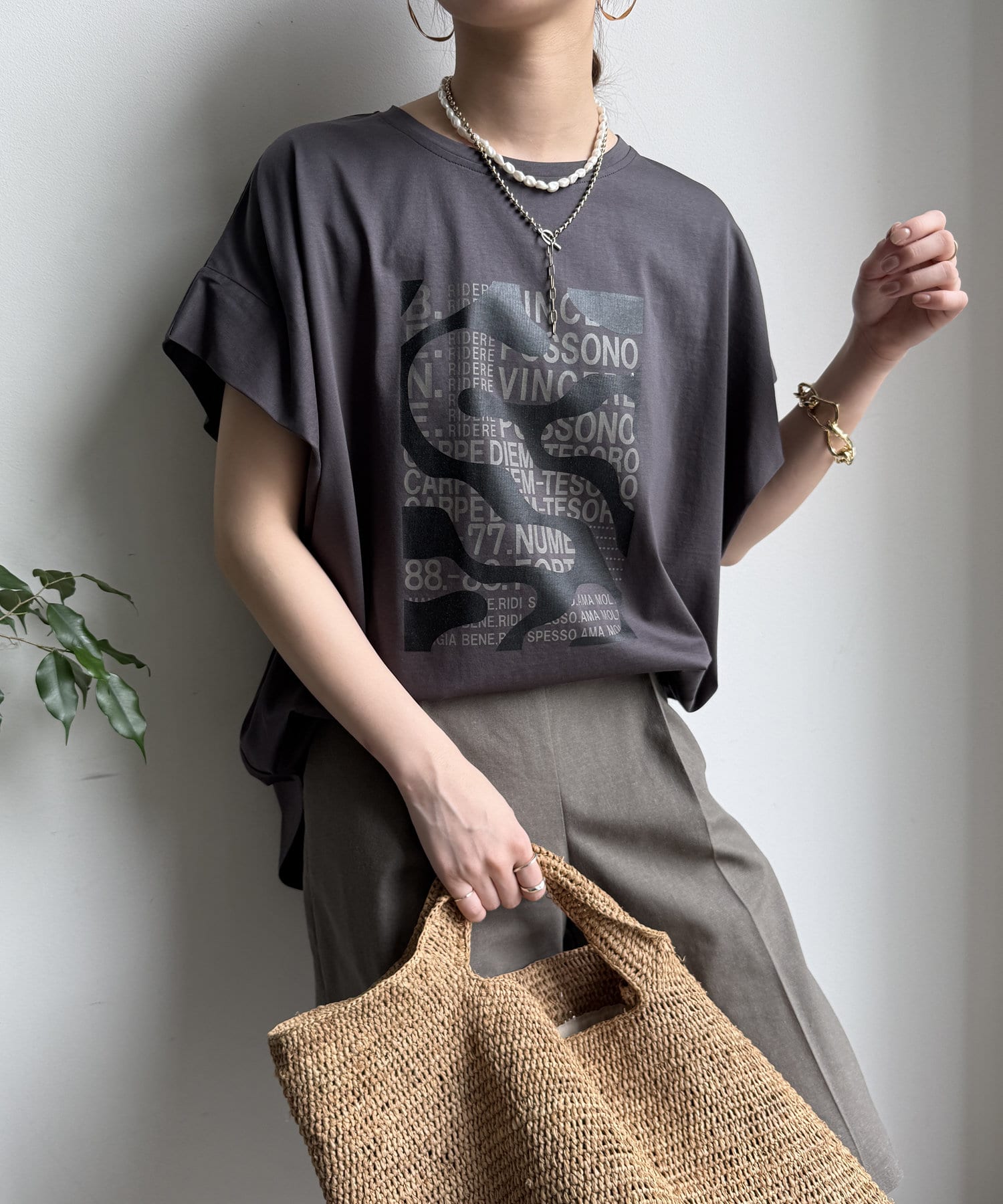 DOUDOU(ドゥドゥ) 【WEB限定】迷彩ロゴTEE