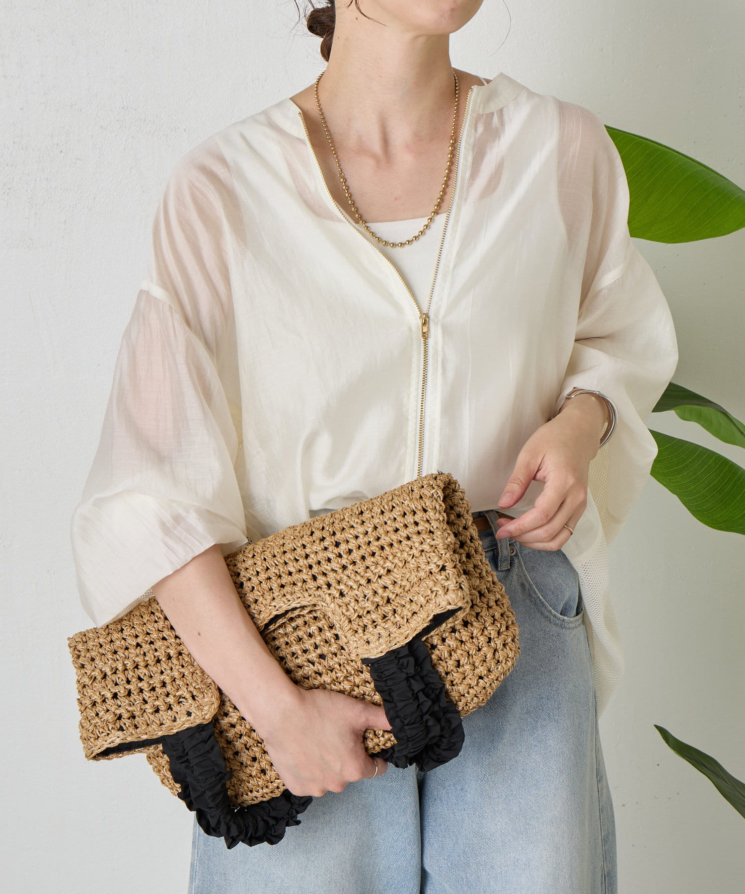 バックラッフルメッシュジャケット | Jena espace merveilleux