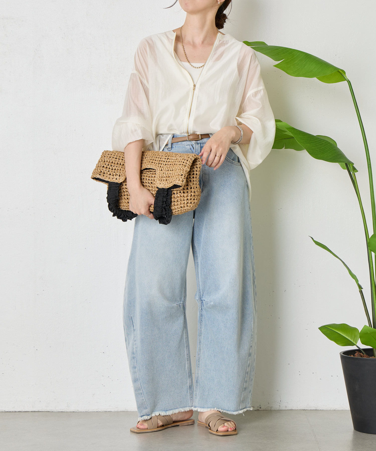 バックラッフルメッシュジャケット | Jena espace merveilleux