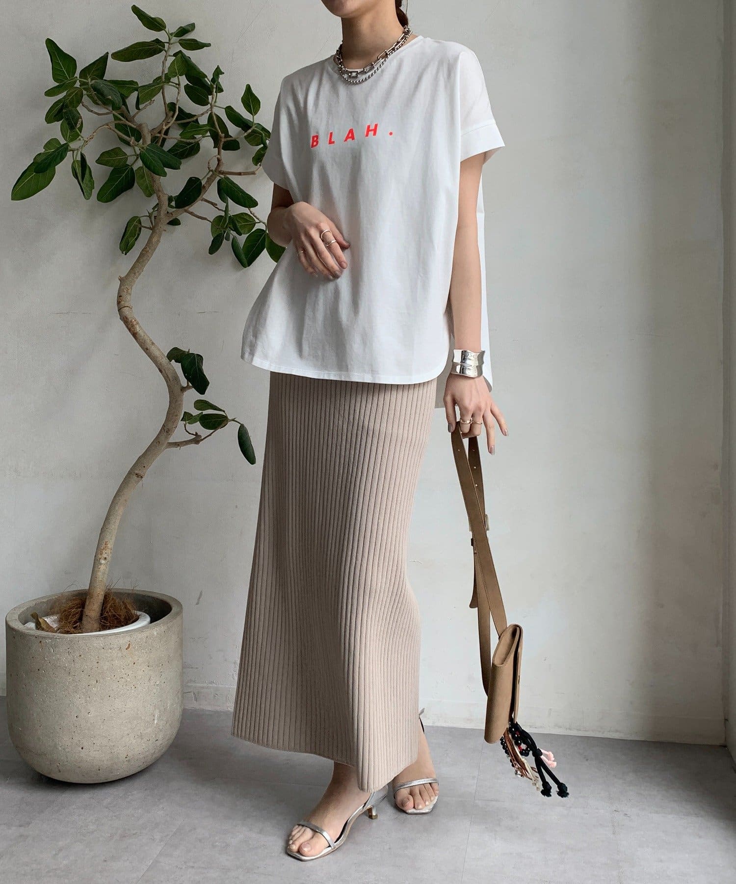 DouDou tシャツ 「WEB限定」ジャガープリントTEE レディース