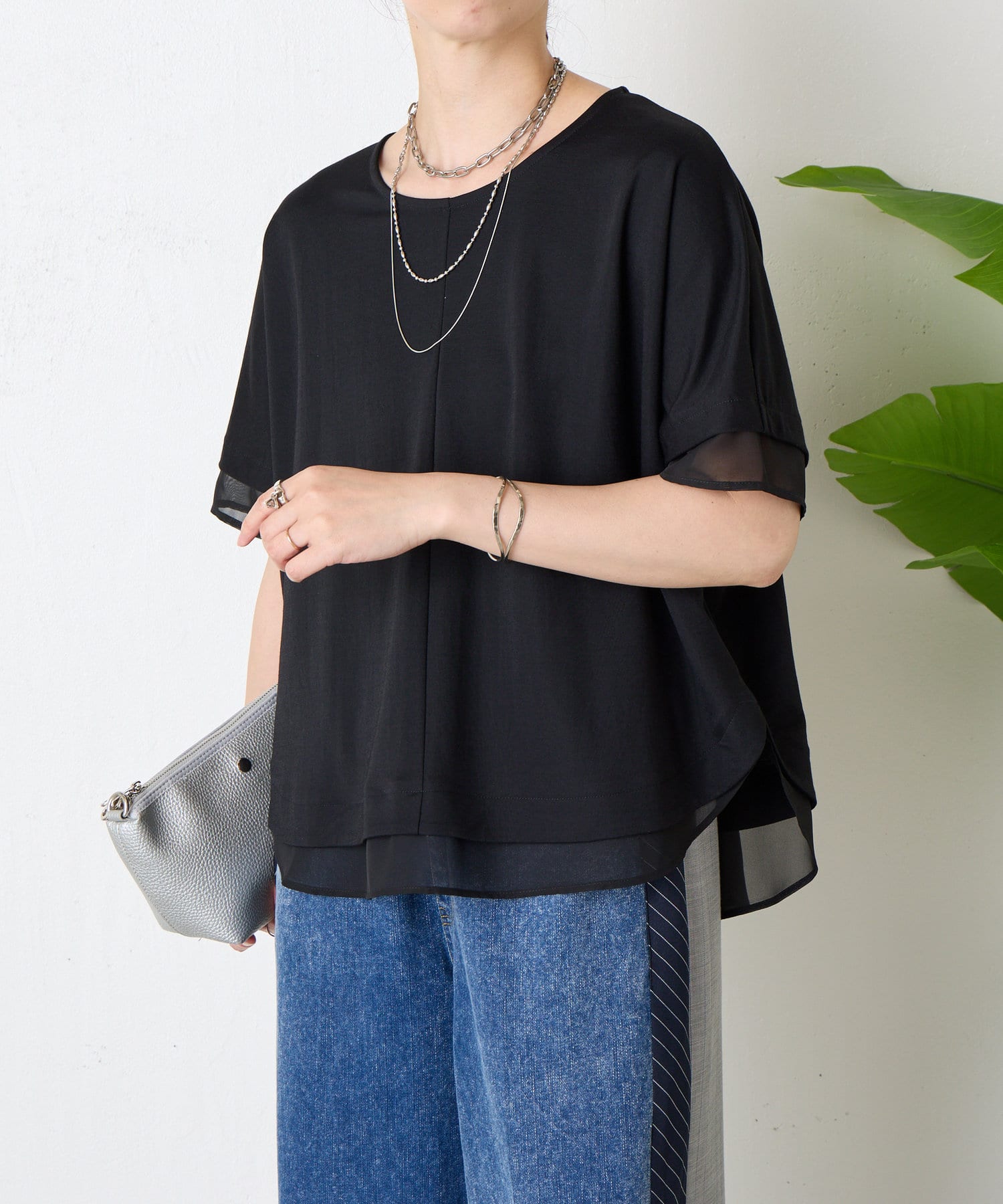 RADIATE 、ヤマダヤ、 ネイビー シフォン トップス RADIATE 、ヤマダヤ、 ネイビー シフォン トップス RADIATE