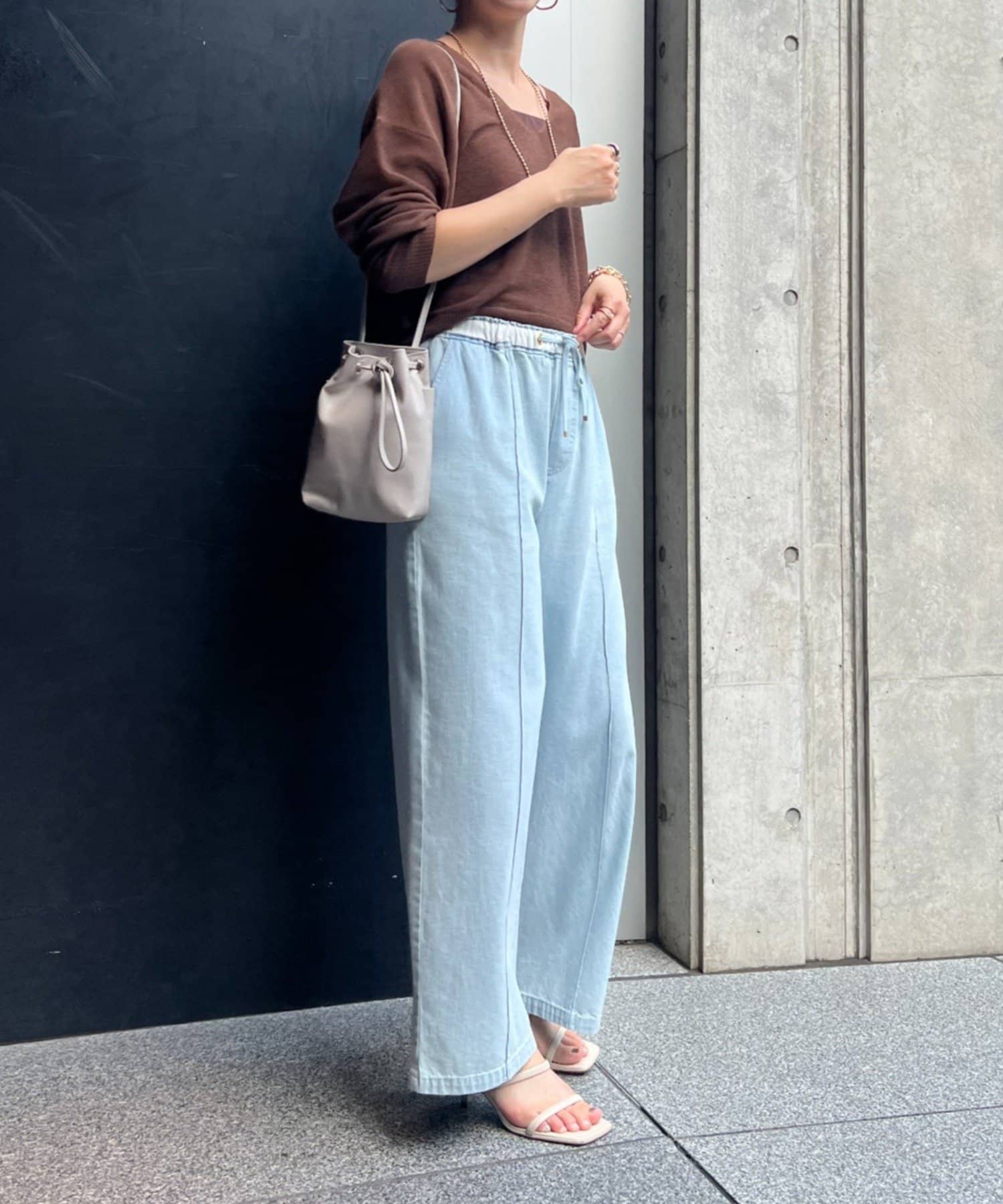 ジェナ　エスパスメルヴェィユ✨デニムミックスベスト✨新品 美品 値下げ！ジェナ エスパスメルヴェィユ✨デニムミックス