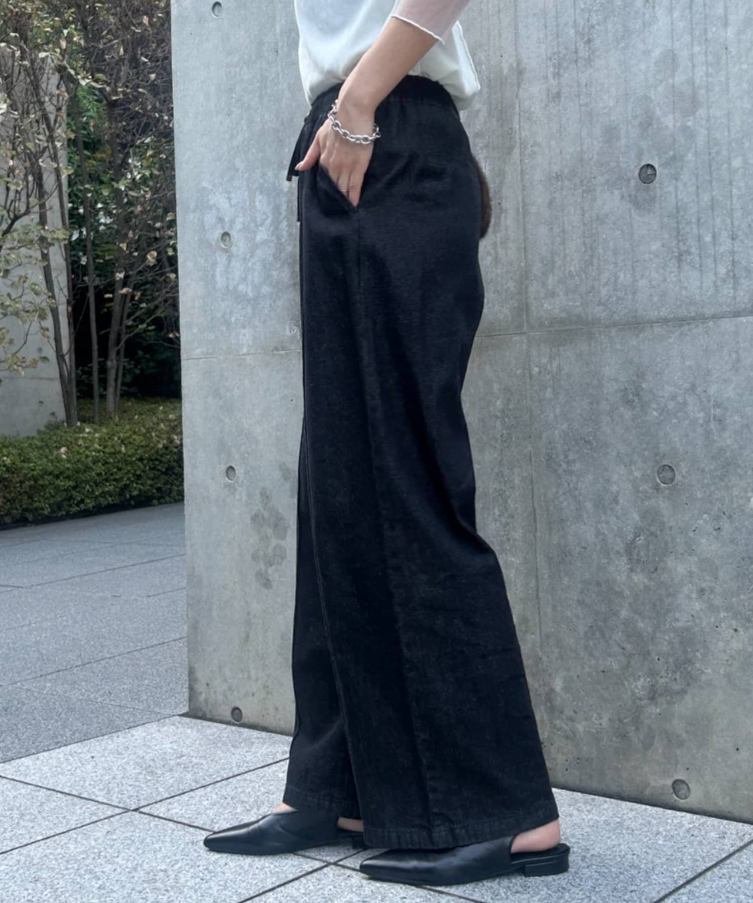 Jena　espace merveilleux(ジェナ　エスパスメルヴェイユ) 【オールシーズン履ける】デニムイージーパンツ