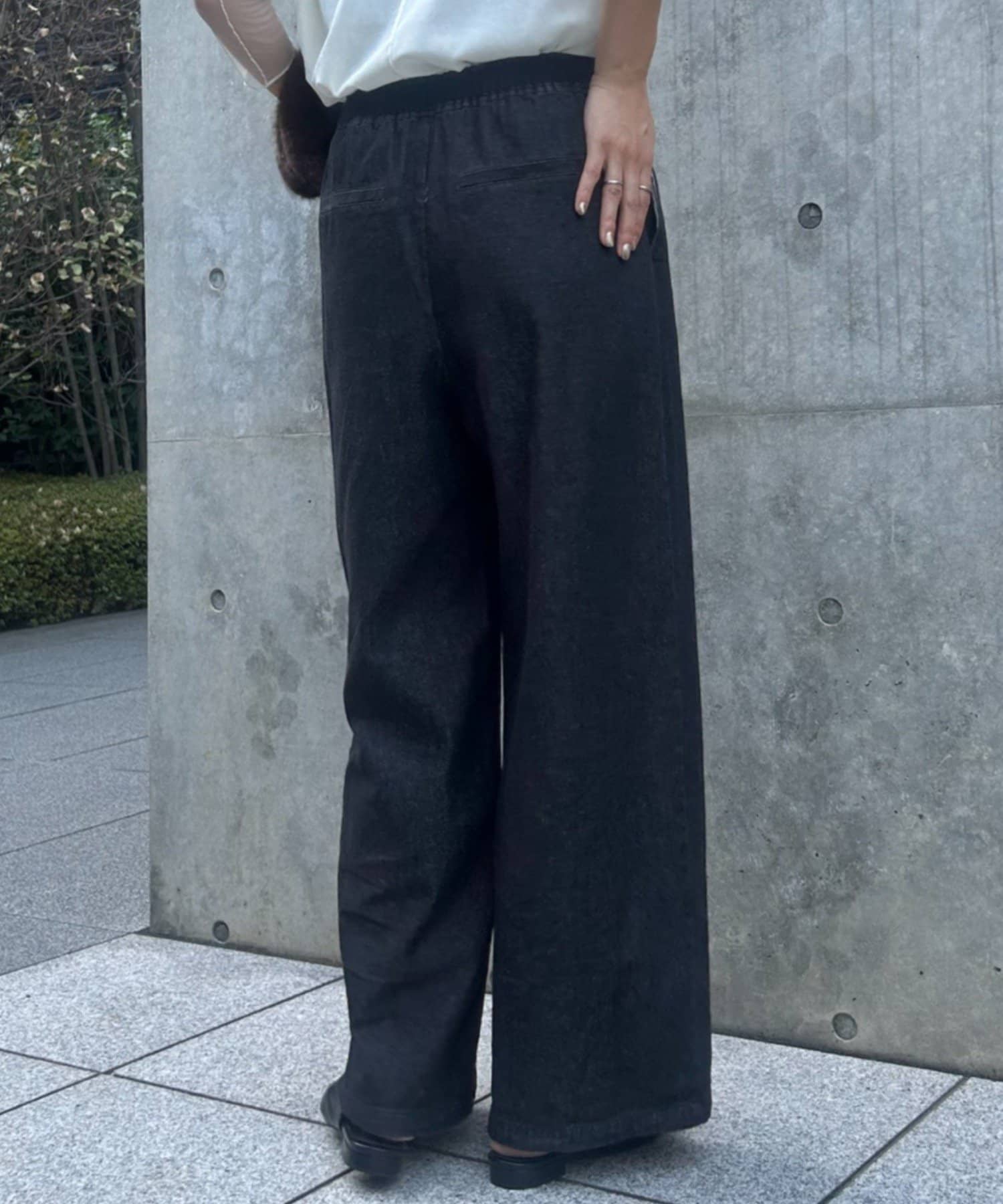 Jena　espace merveilleux(ジェナ　エスパスメルヴェイユ) 【オールシーズン履ける】デニムイージーパンツ