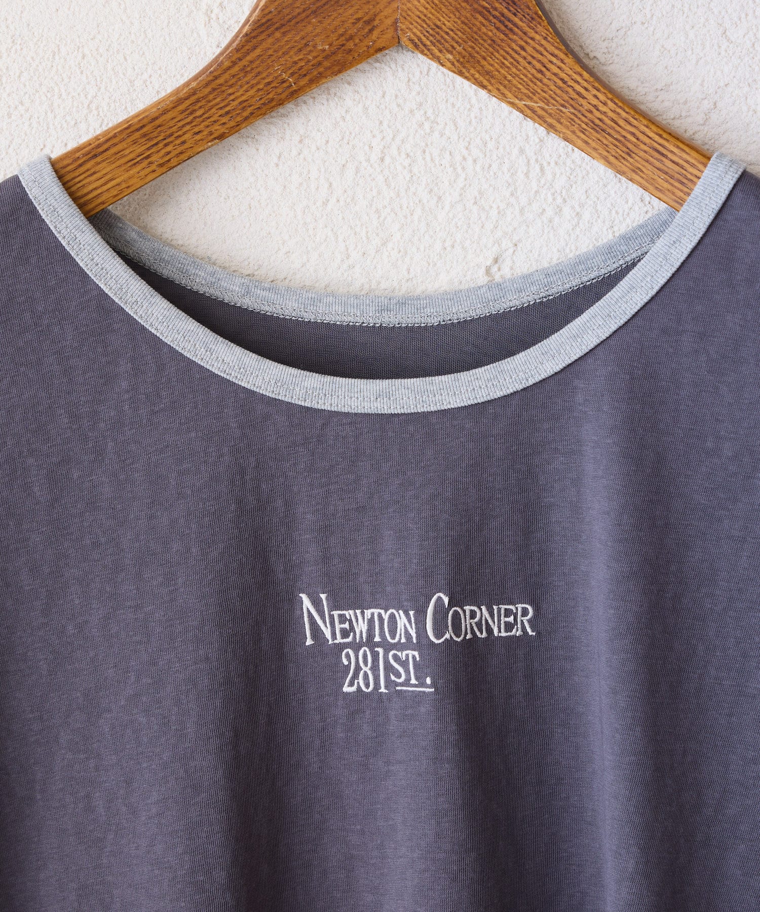 CIAOPANIC TYPY(チャオパニックティピー) シアースラブロゴ刺繍リンガーTee