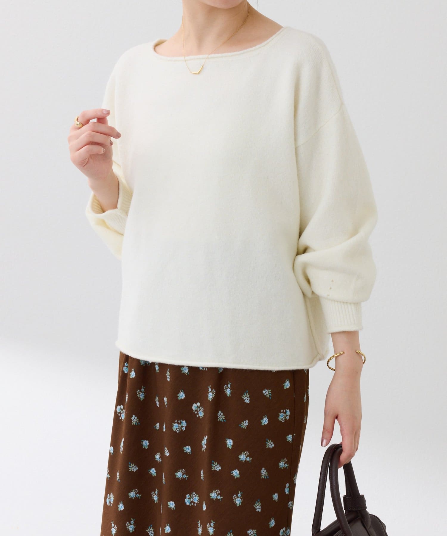 GALLARDA GALANTE シアーヘンリーニット GALLARDA GALANTE シアーヘンリーニット シアーヘンリーネック