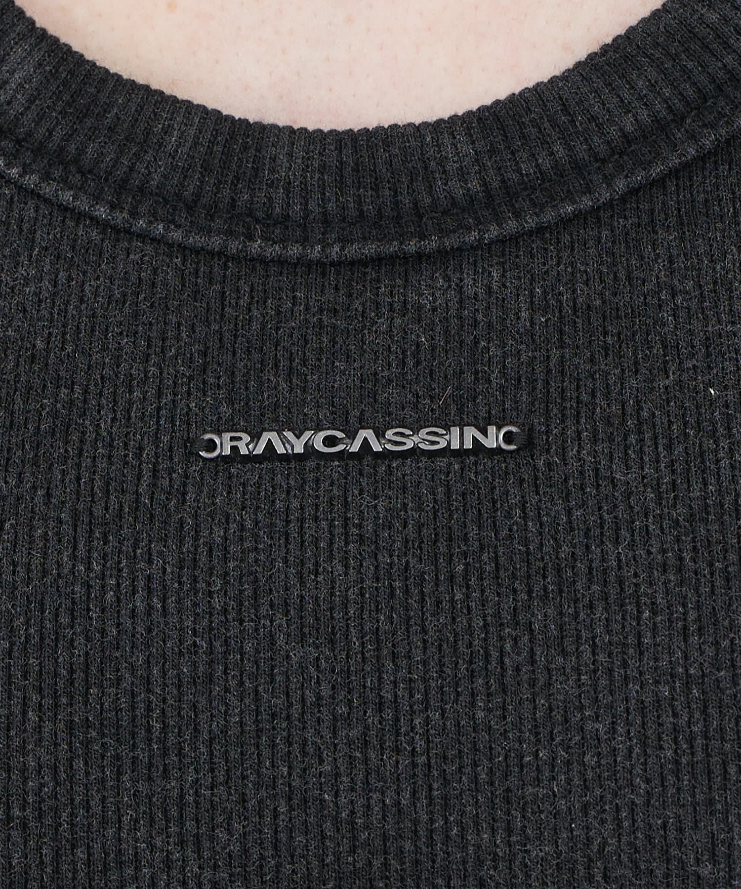 RAY CASSIN(レイカズン) 【カップ付】プレート付ピグメントタンクトップ