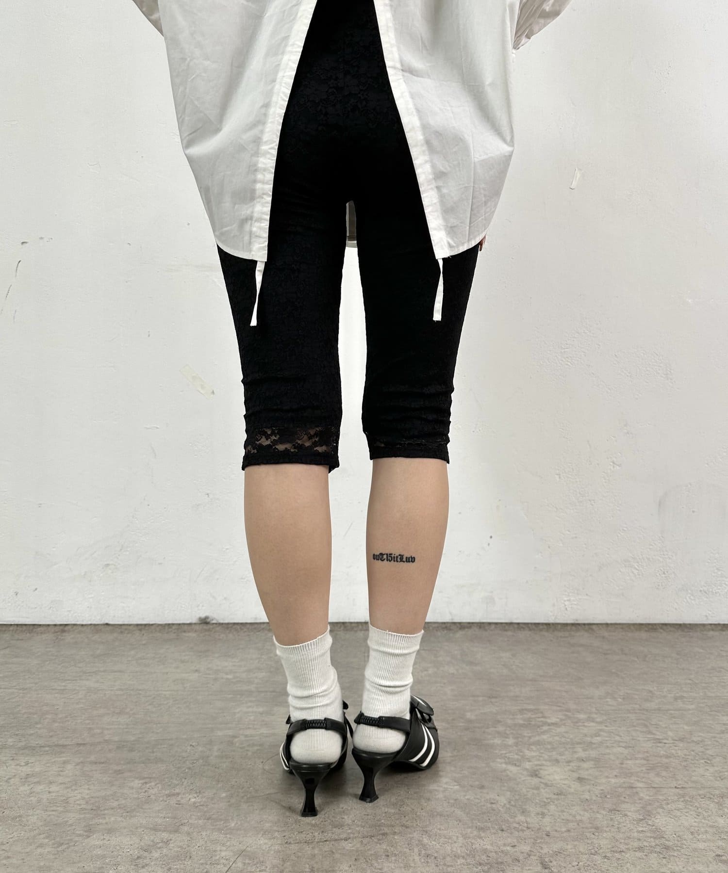 OUTLET(アウトレット) 【WHO'S WHO gallery】レースバイカーパンツ