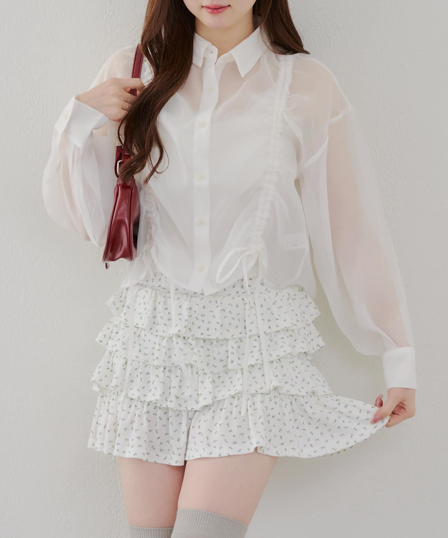 Remind me and forever(リマインドミーアンドフォーエバー) ドロストデザインシアーシャツ