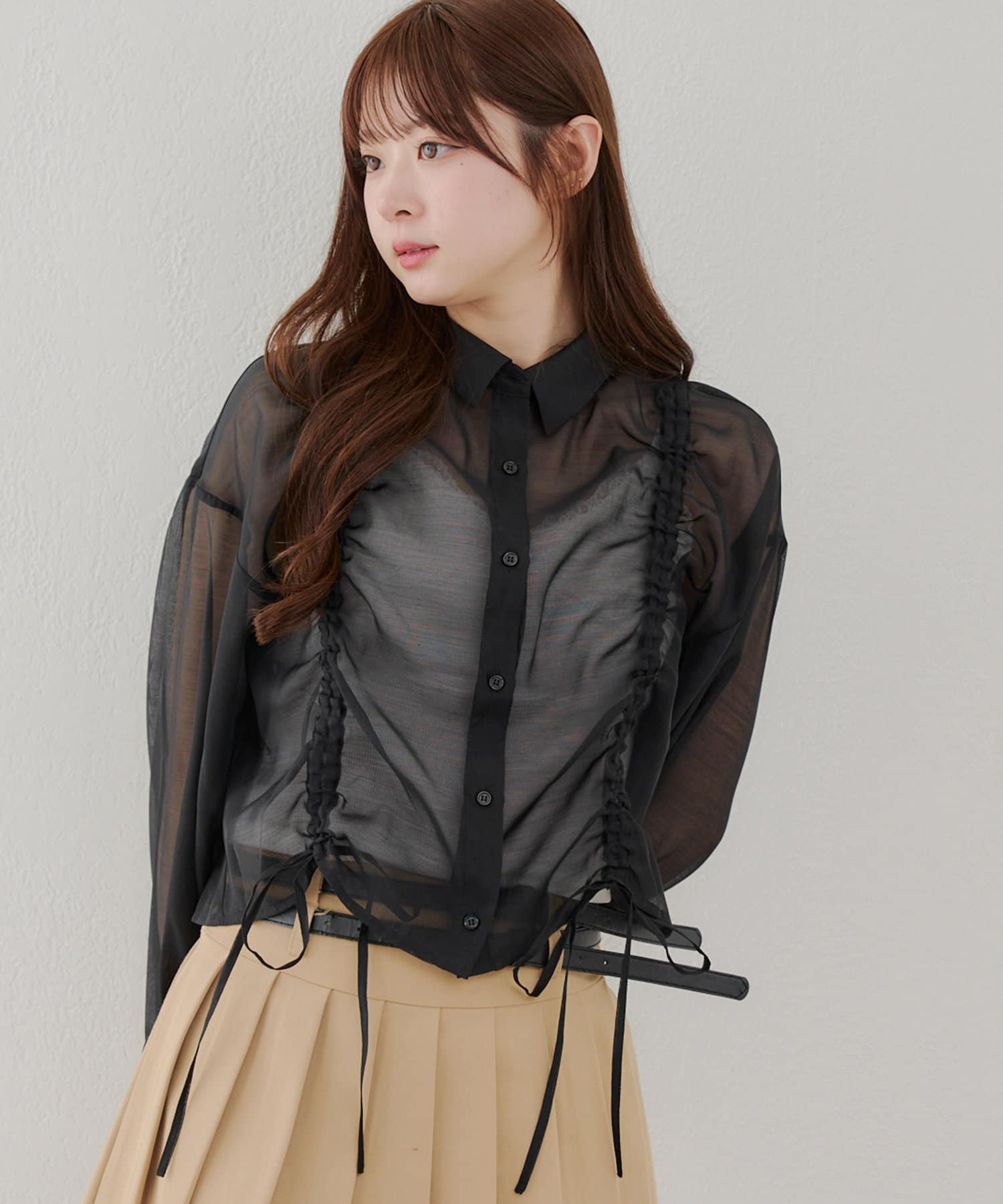 Remind me and forever(リマインドミーアンドフォーエバー) ドロストデザインシアーシャツ