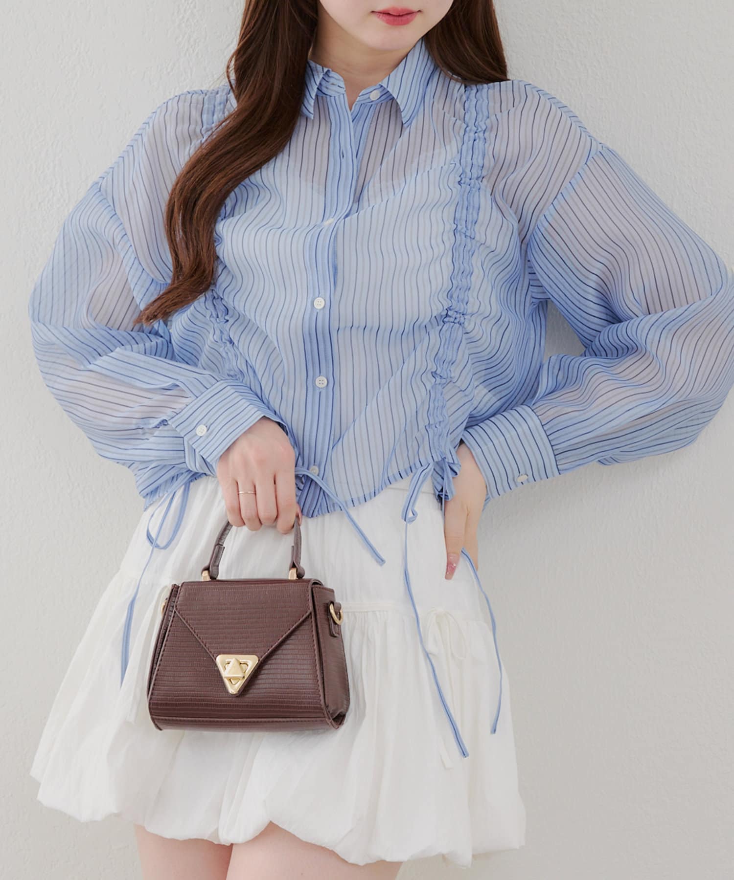 Remind me and forever(リマインドミーアンドフォーエバー) ドロストデザインシアーシャツ