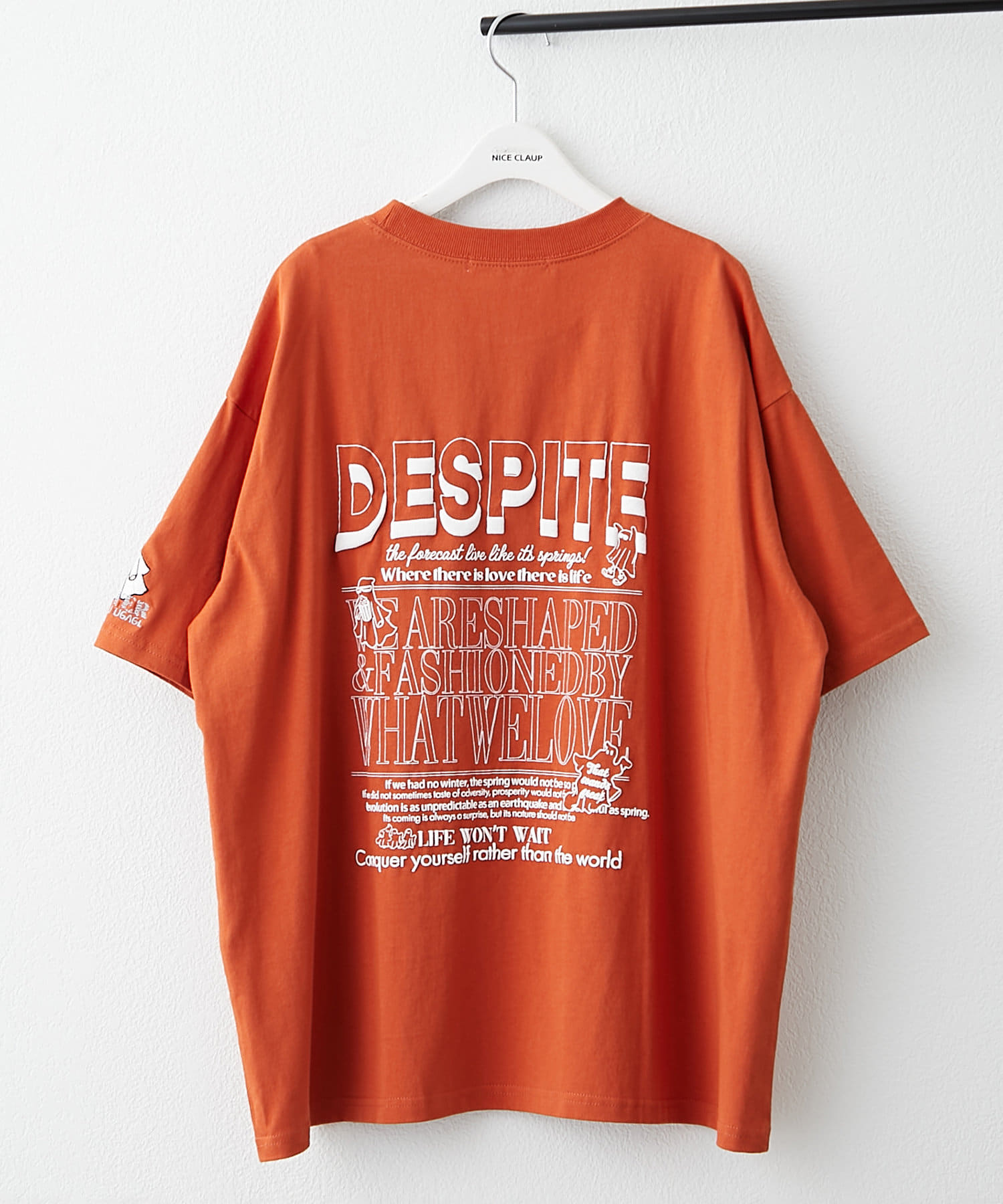 Remind me and forever(リマインドミーアンドフォーエバー) 発泡プリントおばけBIGTシャツ
