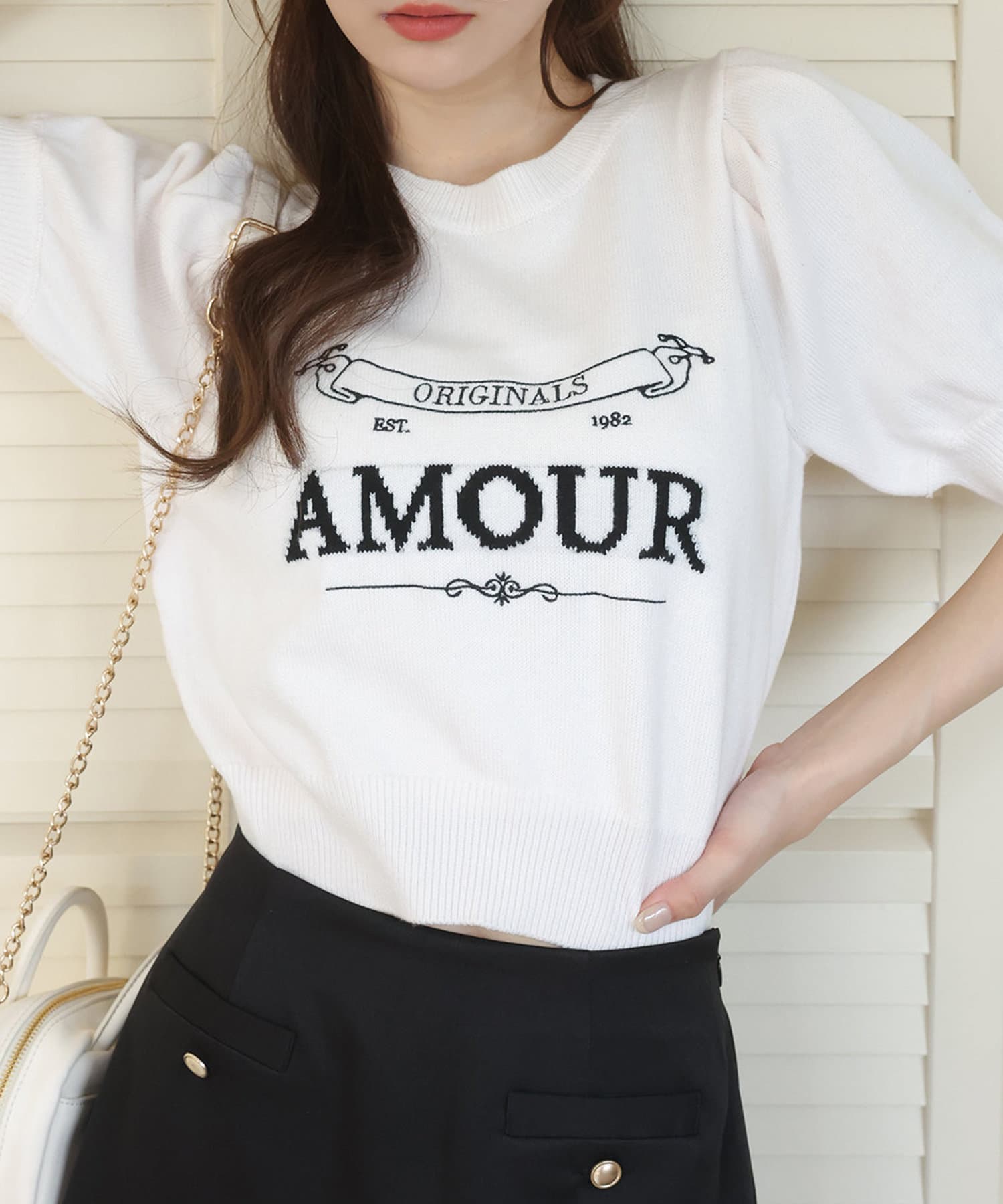 NICE CLAUP / OLIVE des OLIVE OUTLET(ナイスクラップ  / オリーブ デ オリーブ アウトレット) 【one after another】ジャガードニット