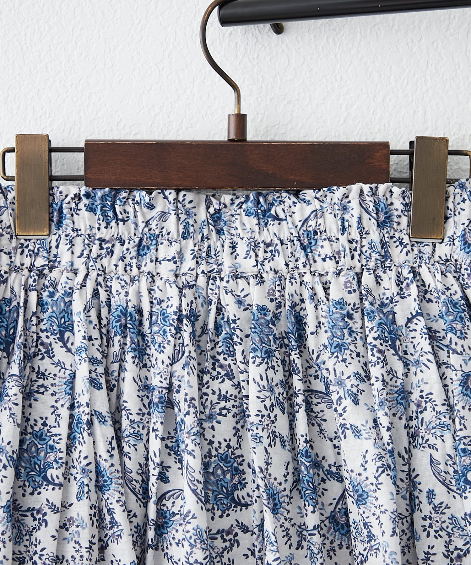 NICE CLAUP / OLIVE des OLIVE OUTLET(ナイスクラップ  / オリーブ デ オリーブ アウトレット) サマームード漂う【RMAF】【NAO】インドコットン総柄フレアスカート