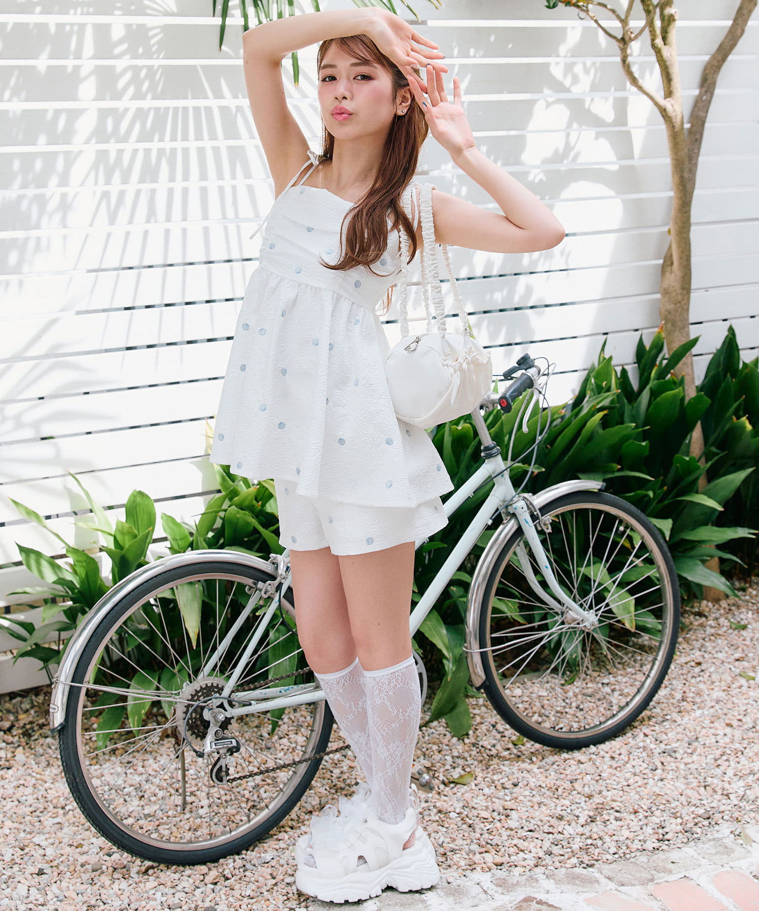 OLIVE des OLIVE(オリーブ デ オリーブ) 【shell Collection】シェル柄　ショートパンツ