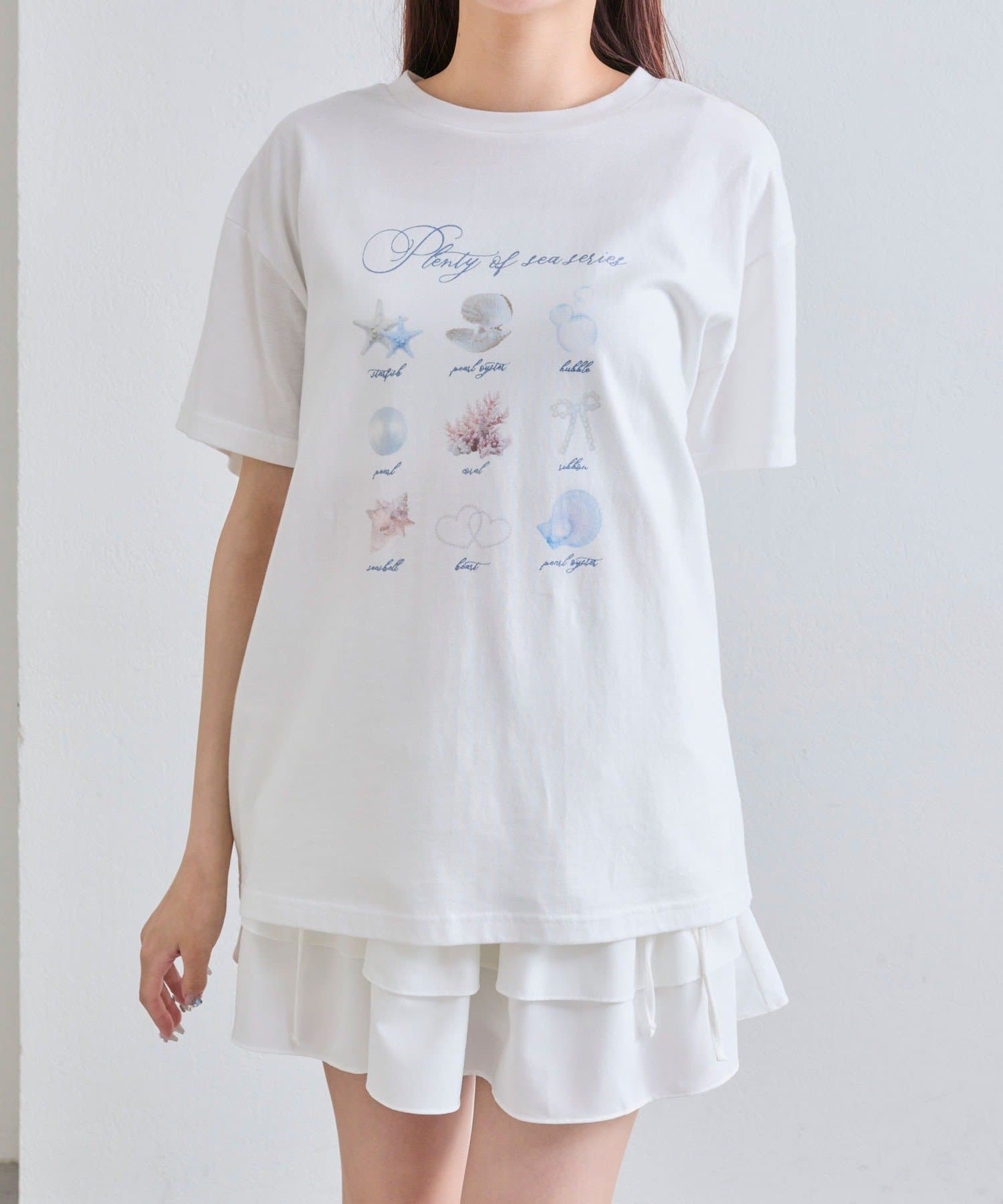OLIVE des OLIVE(オリーブ デ オリーブ) 【shell Collection】shell Tシャツ