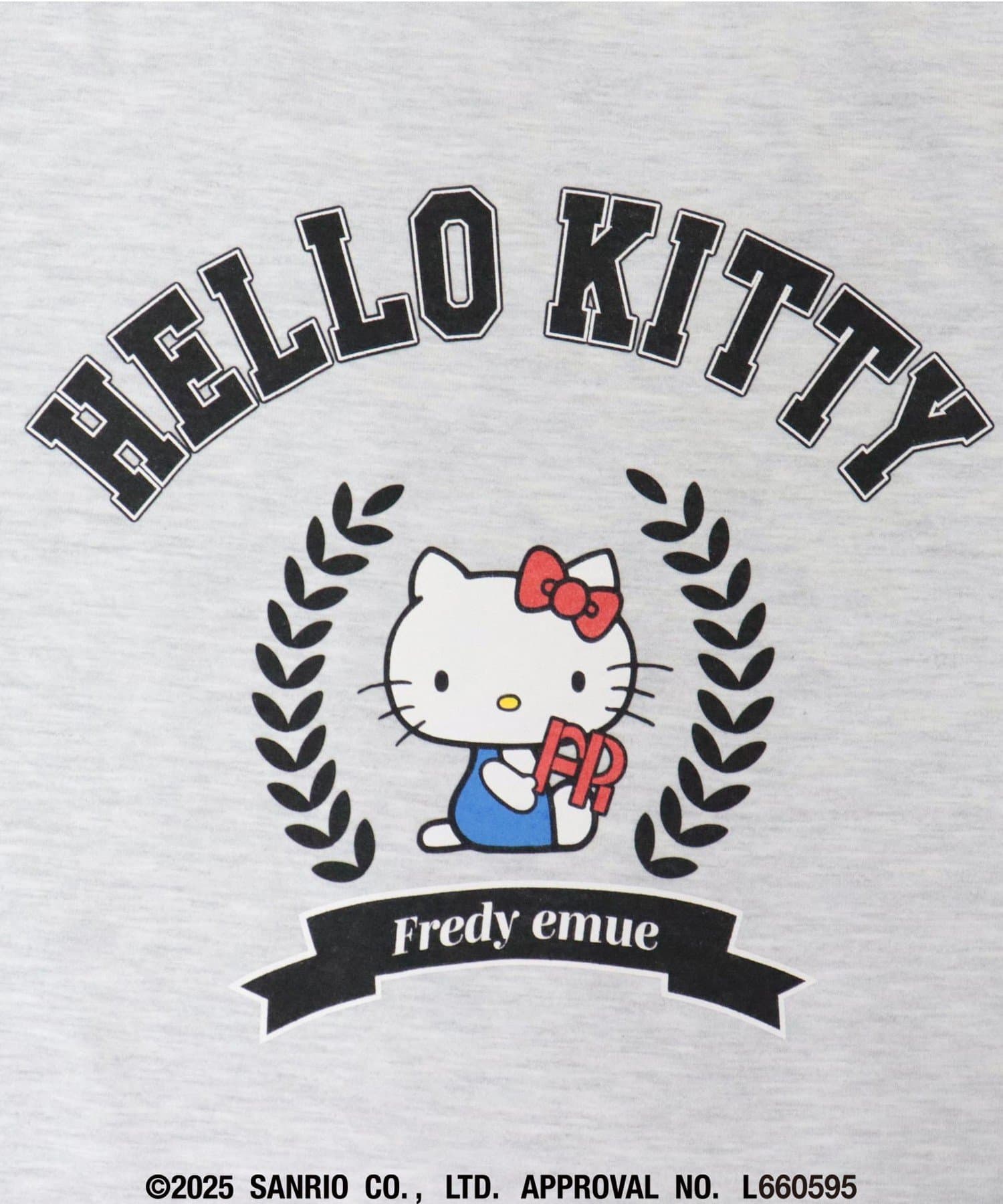 FREDY & GLOSTER(フレディ アンド グロスター) 【HELLO KITTY meet FREDY emue】 カレッジプリントT