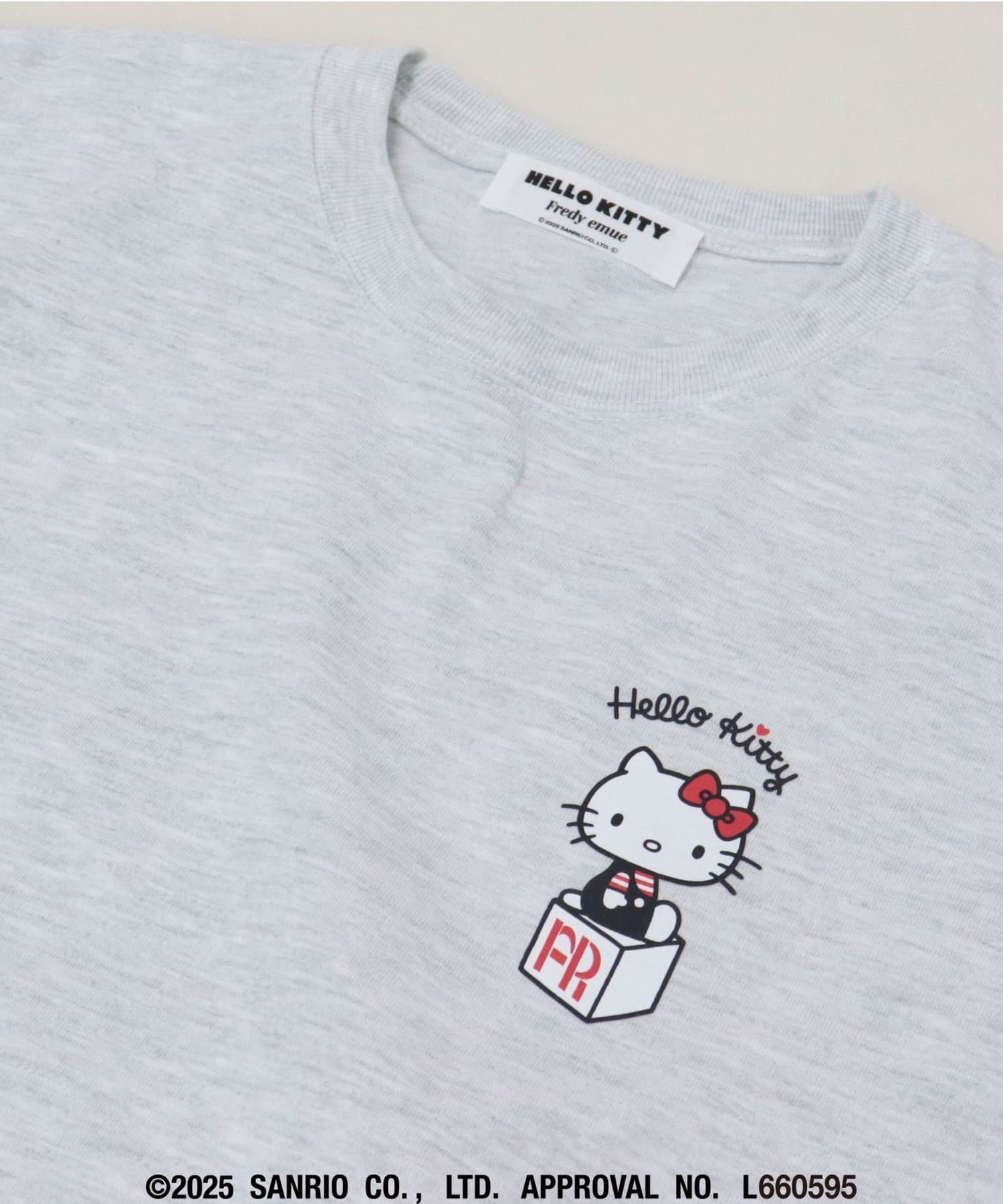 FREDY & GLOSTER(フレディ アンド グロスター) 【HELLO KITTY meet FREDY emue】 ボックスプリントT