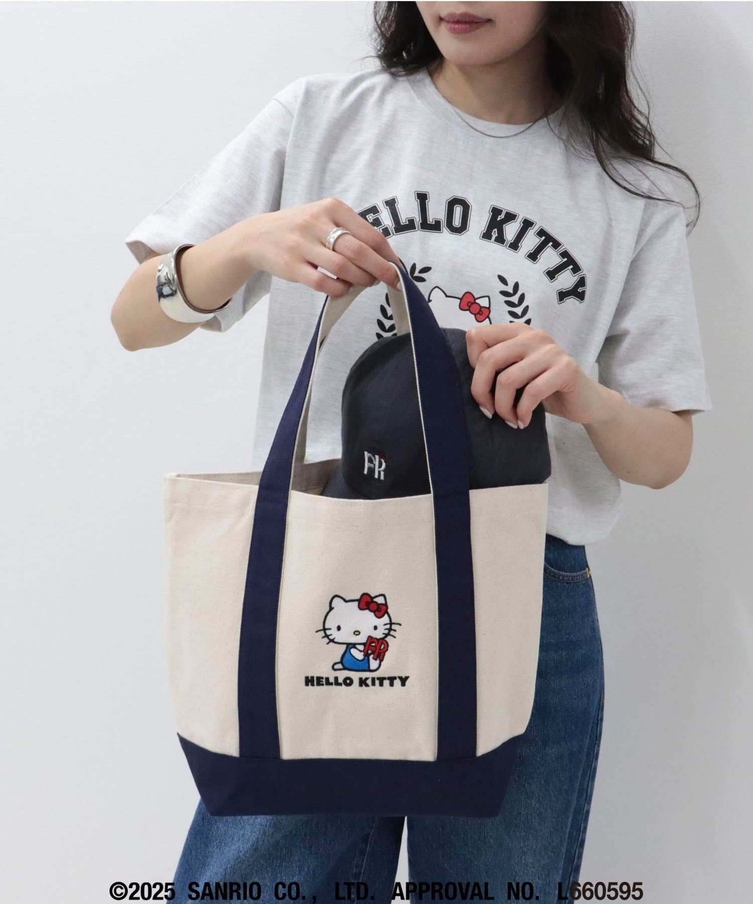 HELLO KITTY meet FREDY emue】刺繍ミニトートバッグ | FREDY