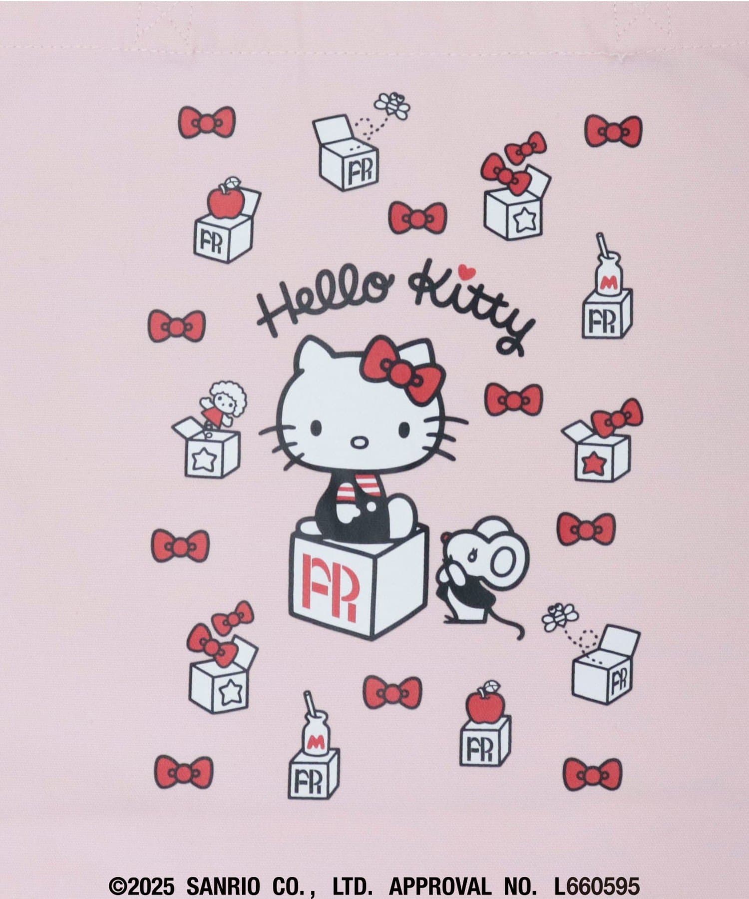 FREDY & GLOSTER(フレディ アンド グロスター) 【HELLO KITTY meet FREDY emue】ボックスプリントトート