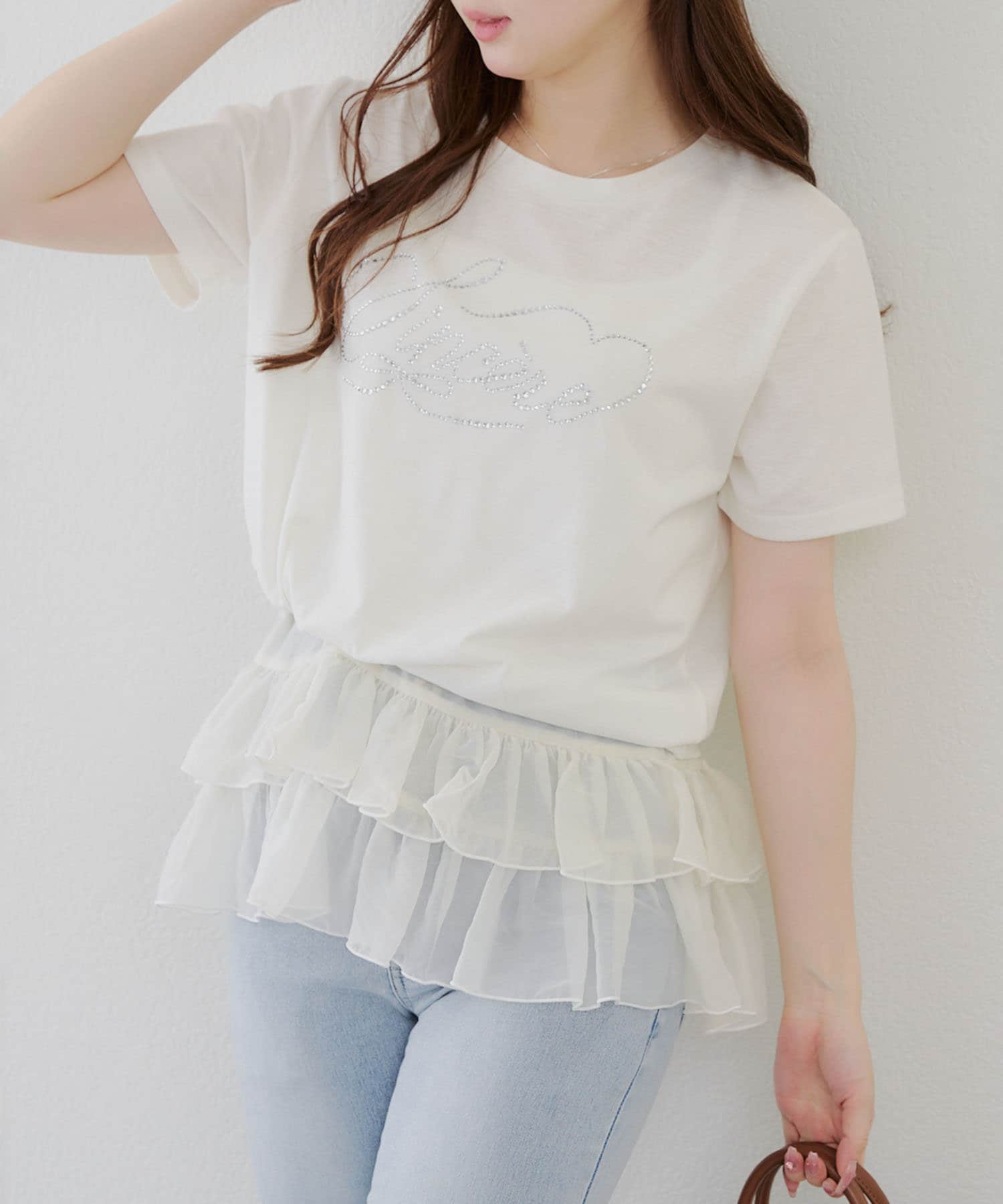 NICE CLAUP / OLIVE des OLIVE OUTLET(ナイスクラップ  / オリーブ デ オリーブ アウトレット) 【RMAF】ティアードキャミ