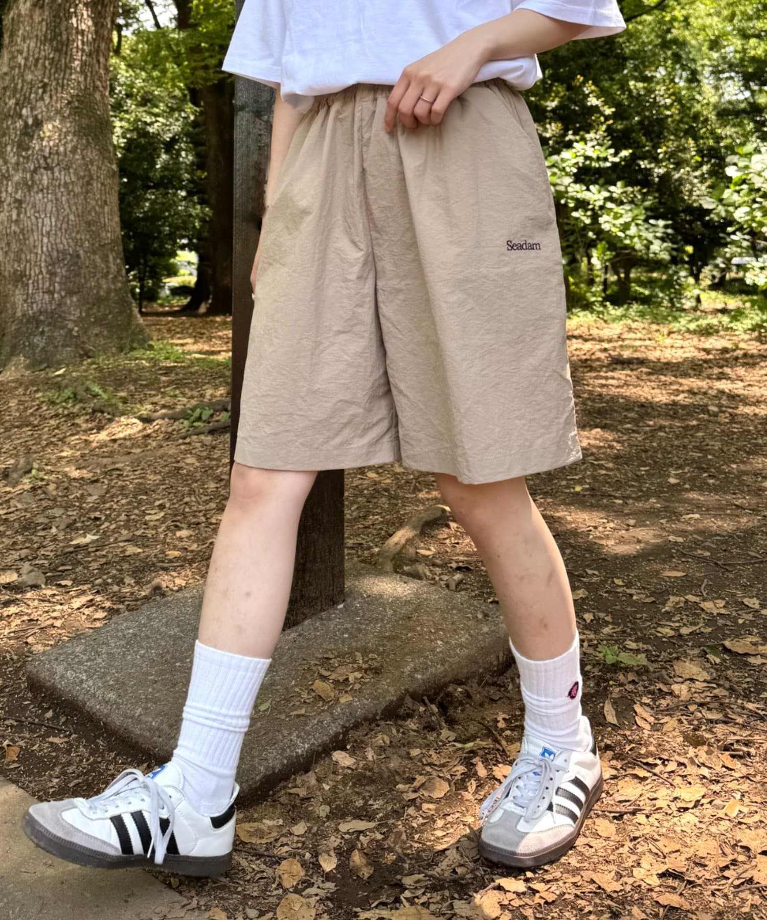 CIAOPANIC TYPY(チャオパニックティピー) 【SEADAM】〈UNISEX〉撥水ナイロンショートパンツ