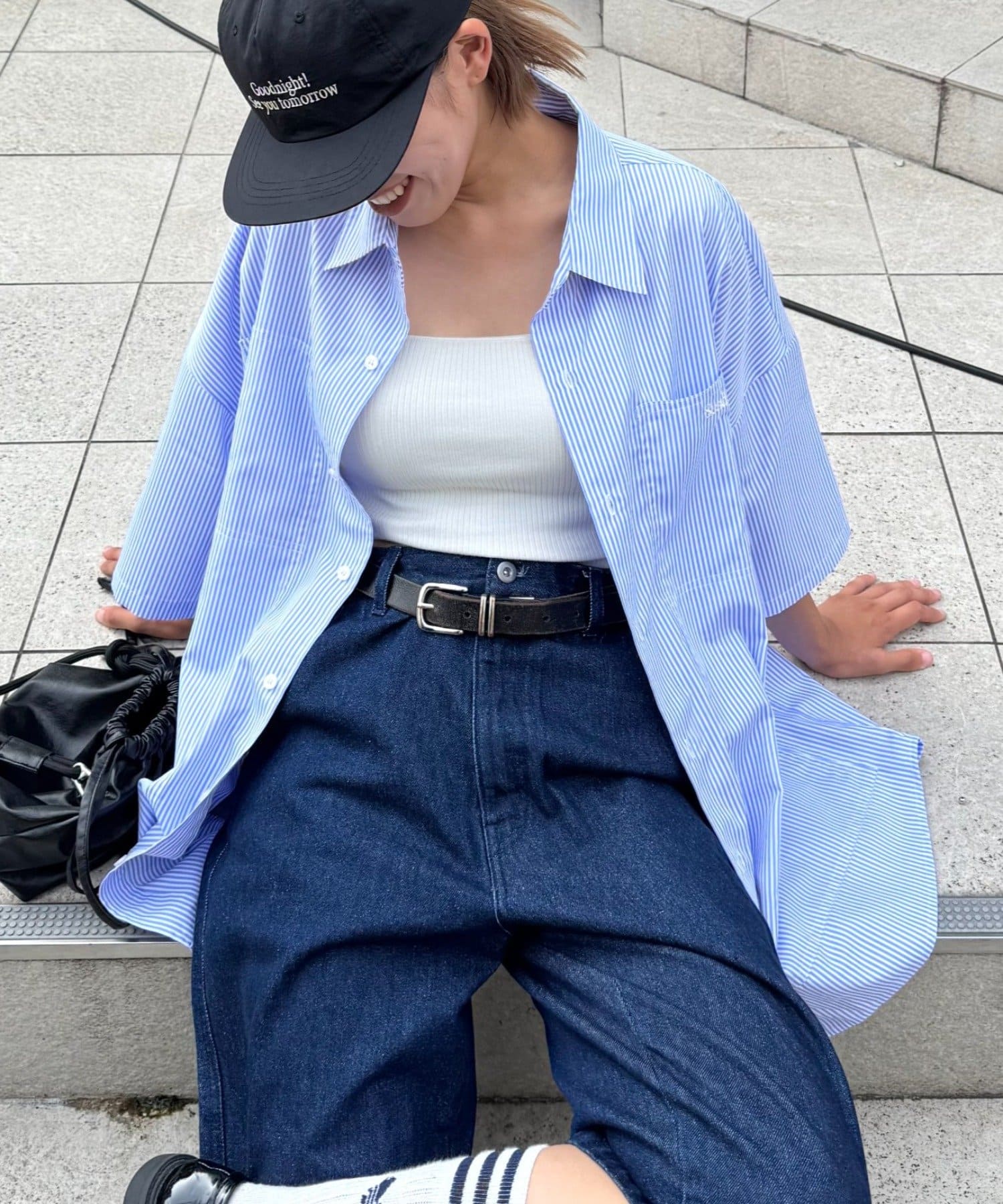 CIAOPANIC TYPY(チャオパニックティピー) 【SEADAM】〈UNISEX〉ビッグポケットルーズシャツ