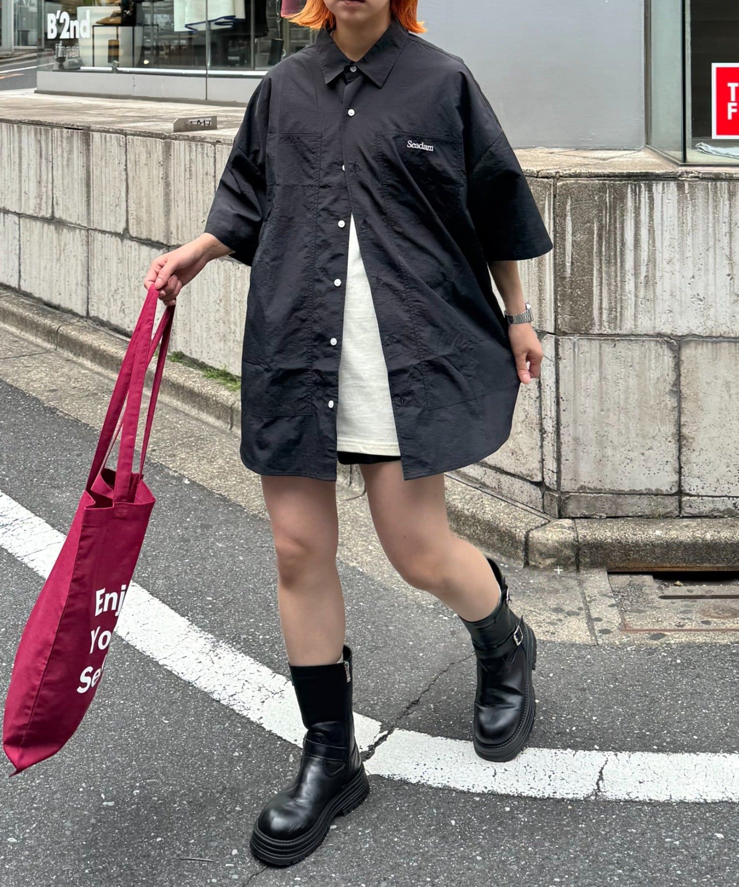コスプレ衣装セット（ジャケット、Tシャツ、パンツ、ウィッグ） たき石ちかコスプレウィッグ,黒のユニフォーム,インターチェンジ