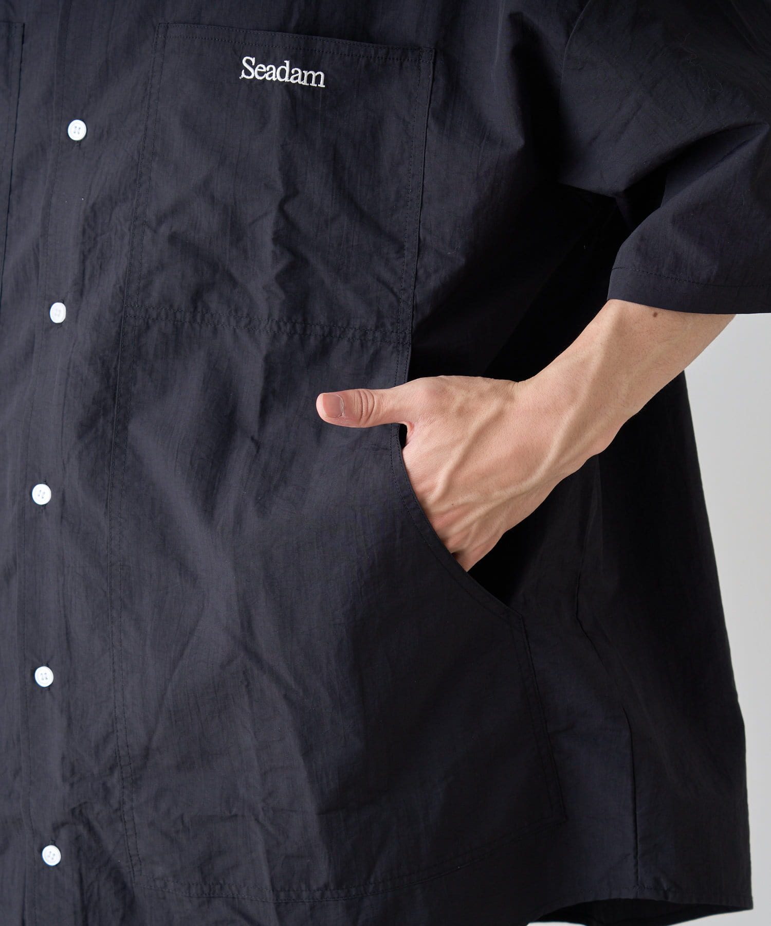 CIAOPANIC TYPY(チャオパニックティピー) 【SEADAM】〈UNISEX〉ビッグポケットルーズシャツ