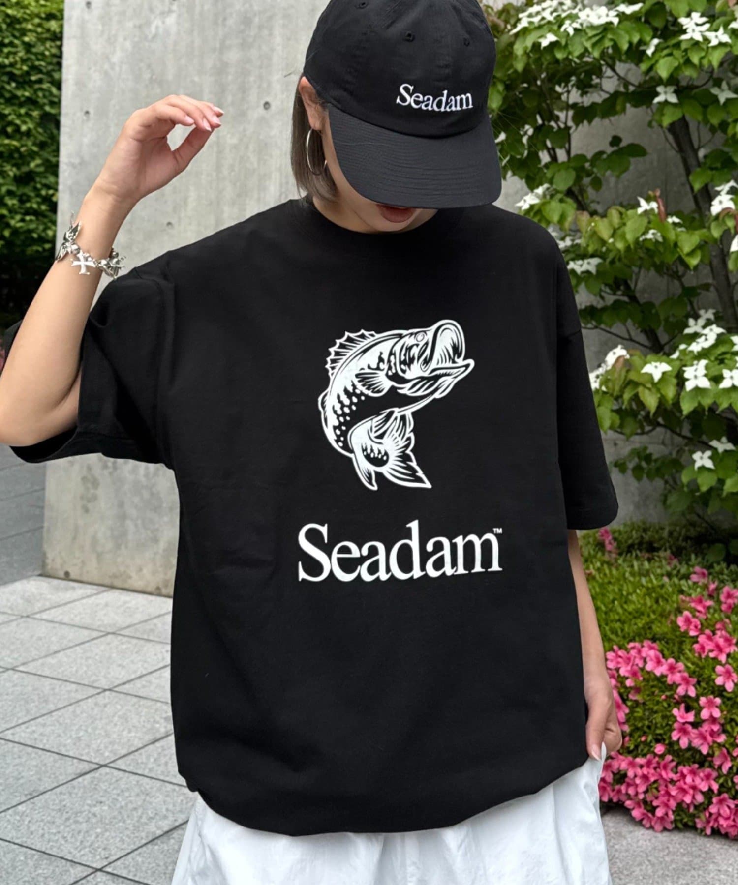 CIAOPANIC TYPY(チャオパニックティピー) 【SEADAM】〈UNISEX〉ブラックバスTEE