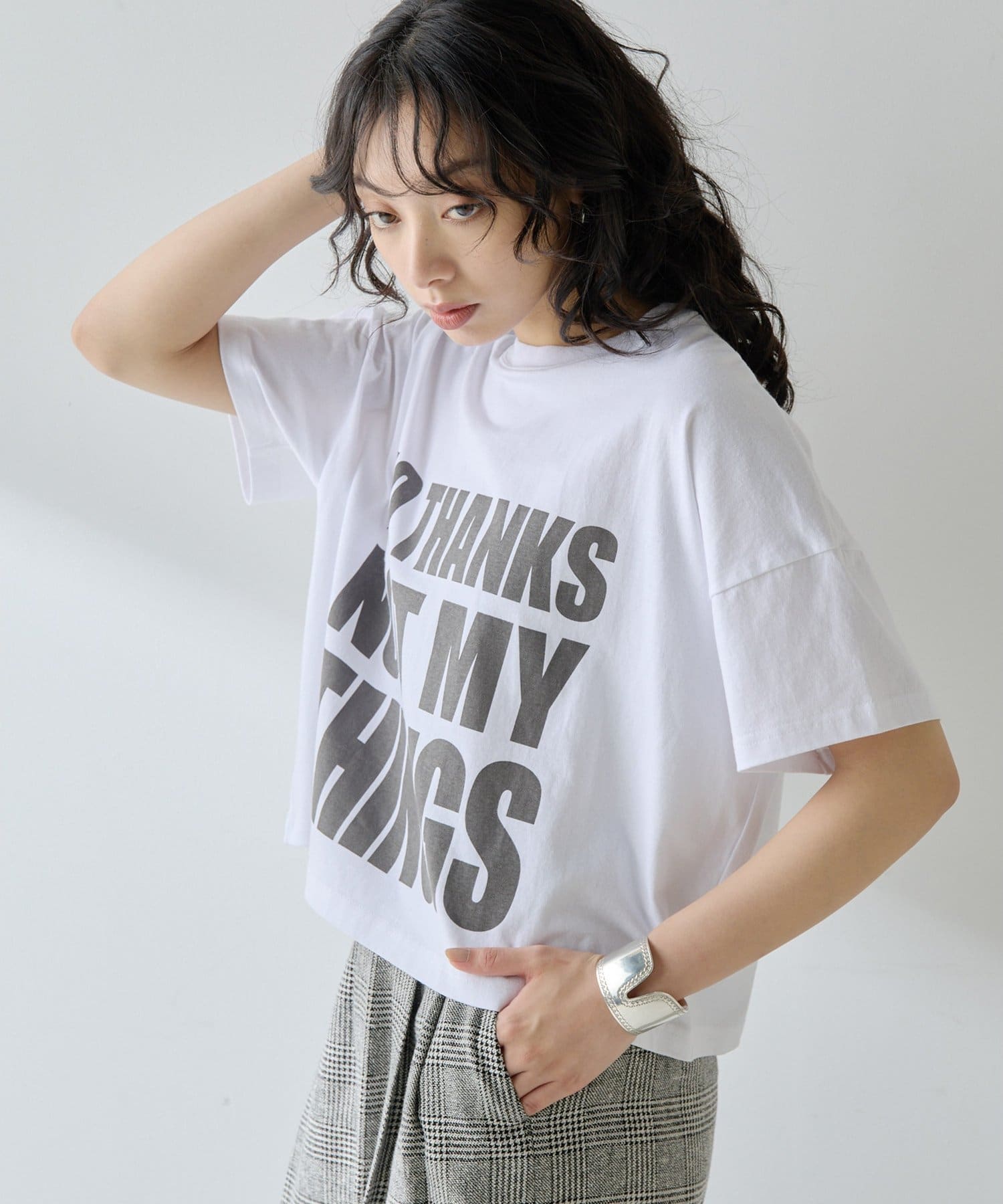 Whim Gazette ウィム ガゼット　NO THANKS ロゴTシャツ NO THANKS ロゴTシャツ（Tシャツ/カットソー）｜Whim Gazette