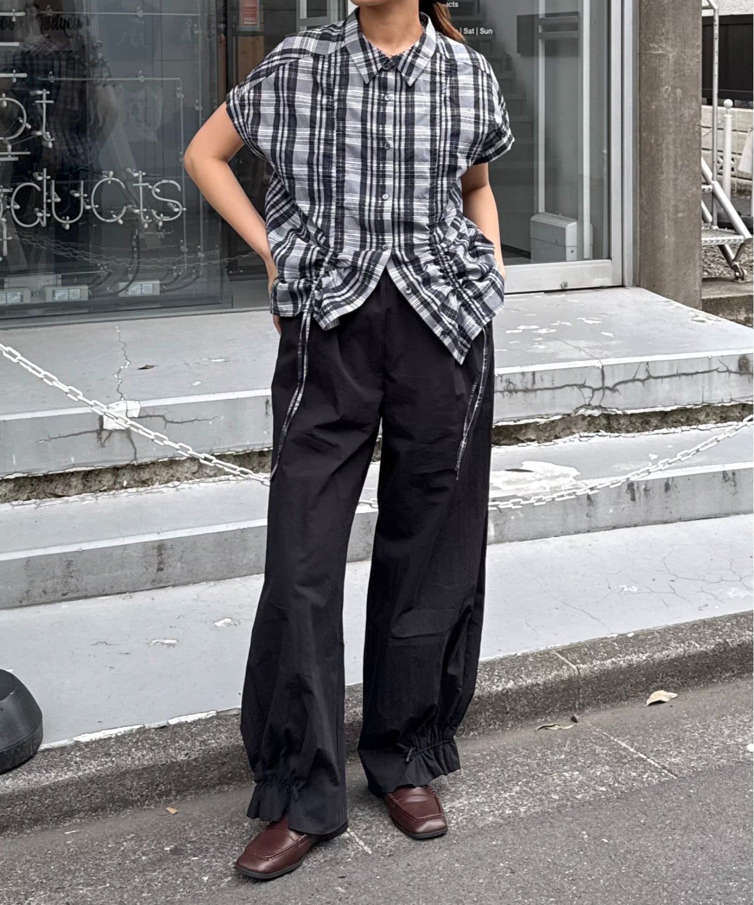 Lui's(ルイス) ドロスドチェックシャツ