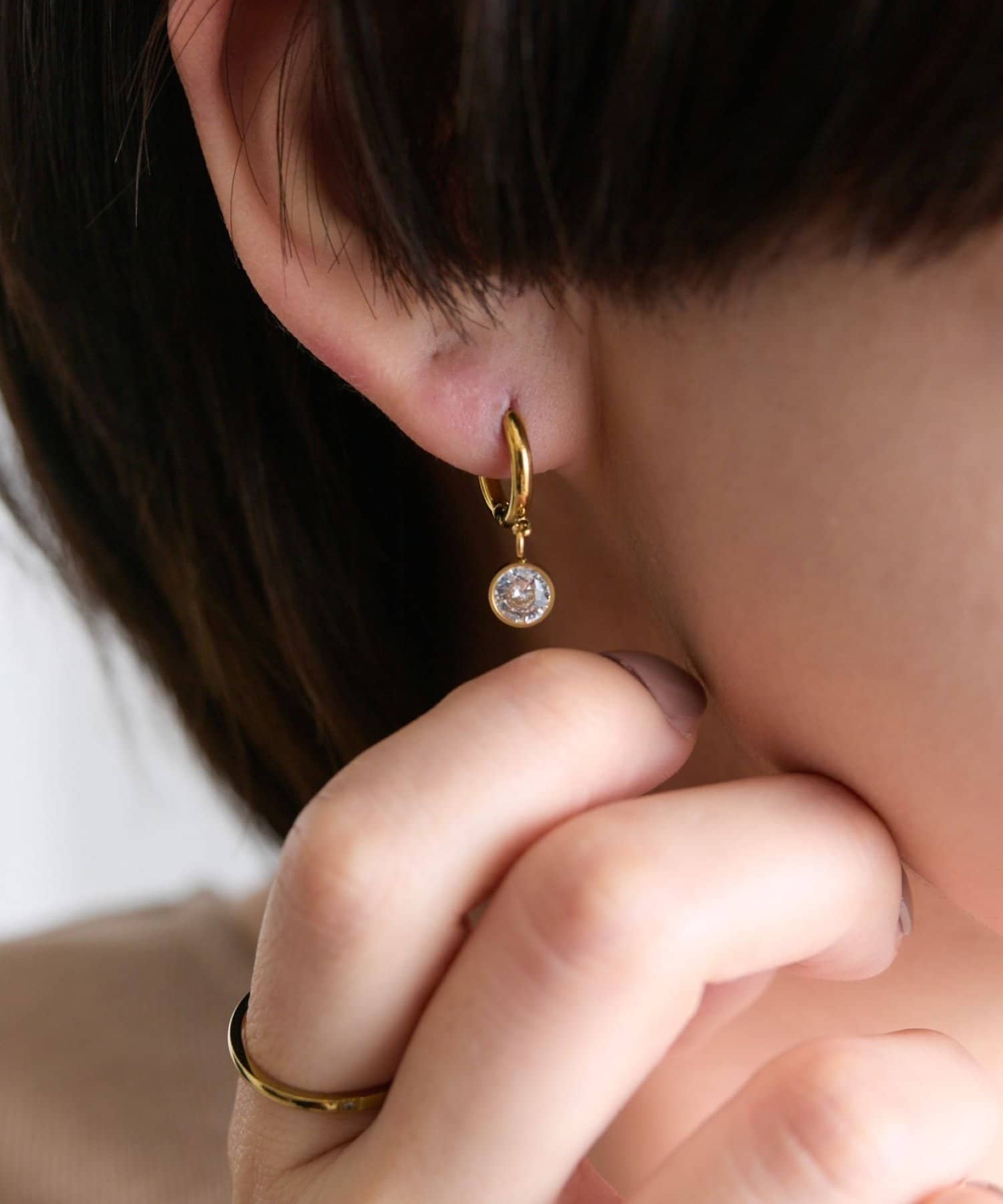 ear PAPILLONNER(イア パピヨネ) 《金属アレルギー対応/ステンレス》ジルコニアピアス