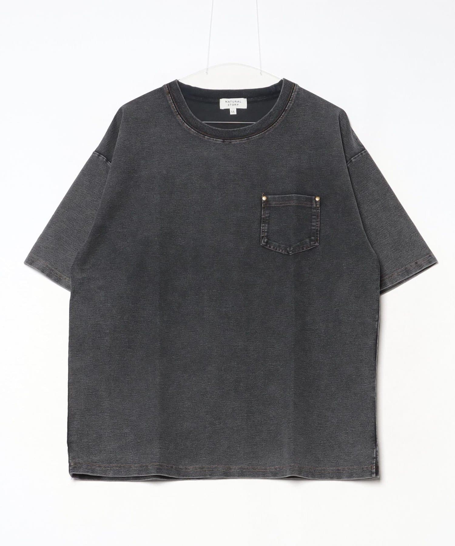 FREDY & GLOSTER(フレディ アンド グロスター) 【GLOSTER】カットデニムポケT デニムTシャツ ポケットTシャツ