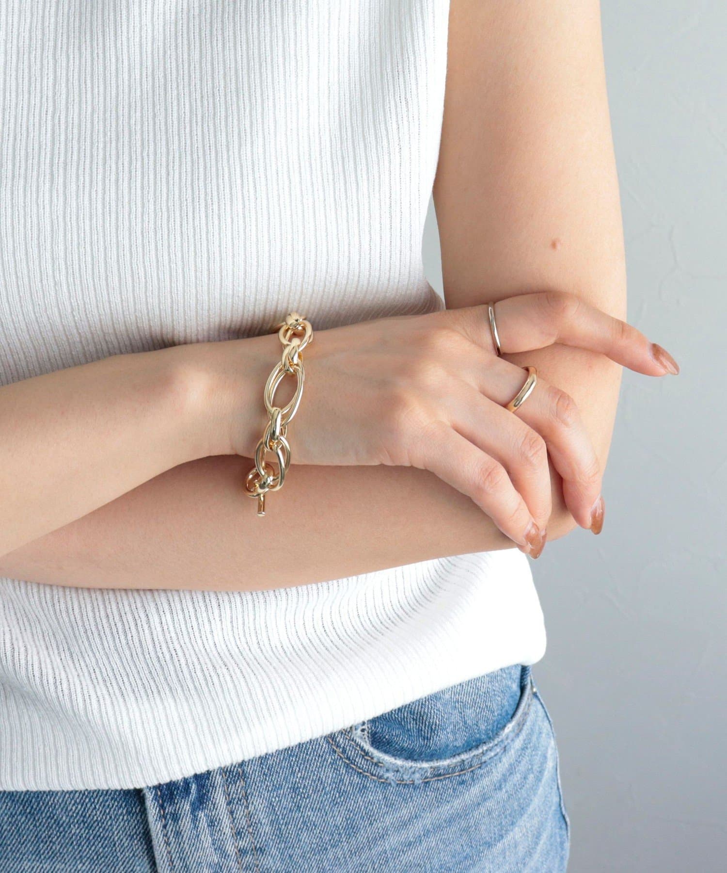 FREDY & GLOSTER(フレディ アンド グロスター) だ円チェーンブレス