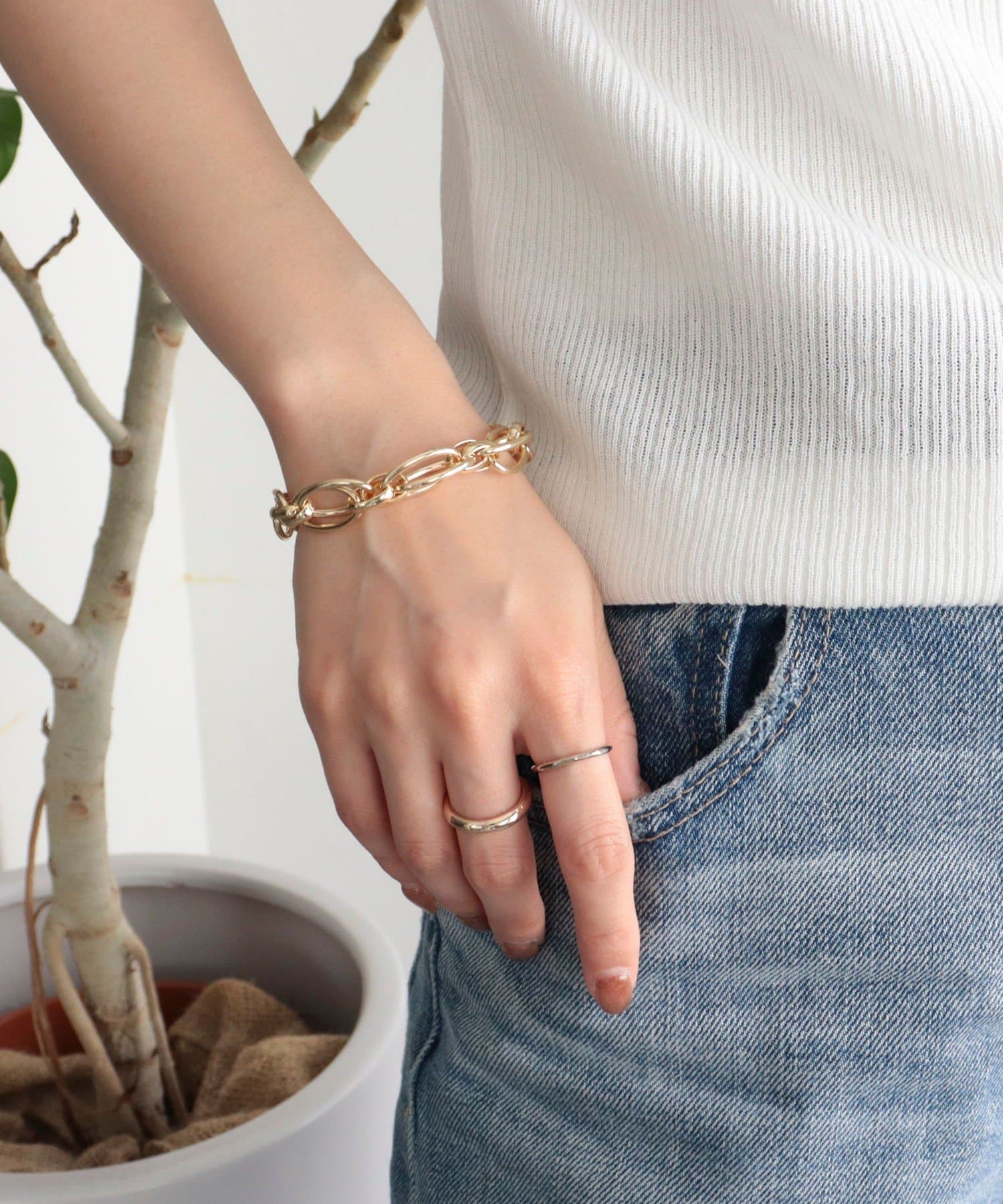 FREDY & GLOSTER(フレディ アンド グロスター) だ円チェーンブレス