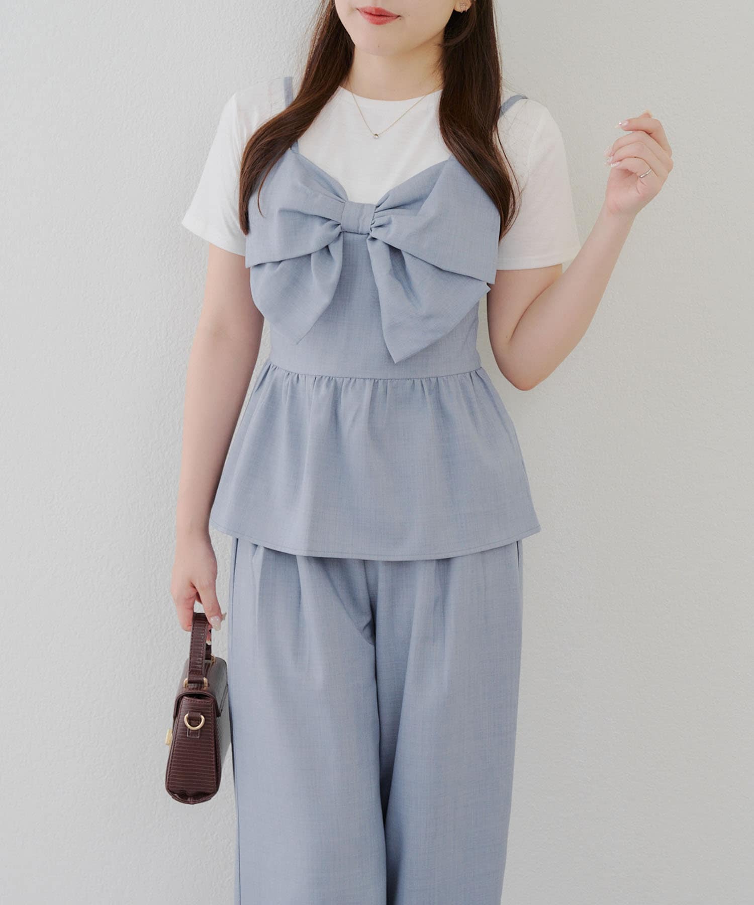 Drawer 肩リボントップス&amp;ESTNATION パンツ ADD NEW ITEMS｜ESTNATION ONLINE STORE｜エストネーション 公式通販