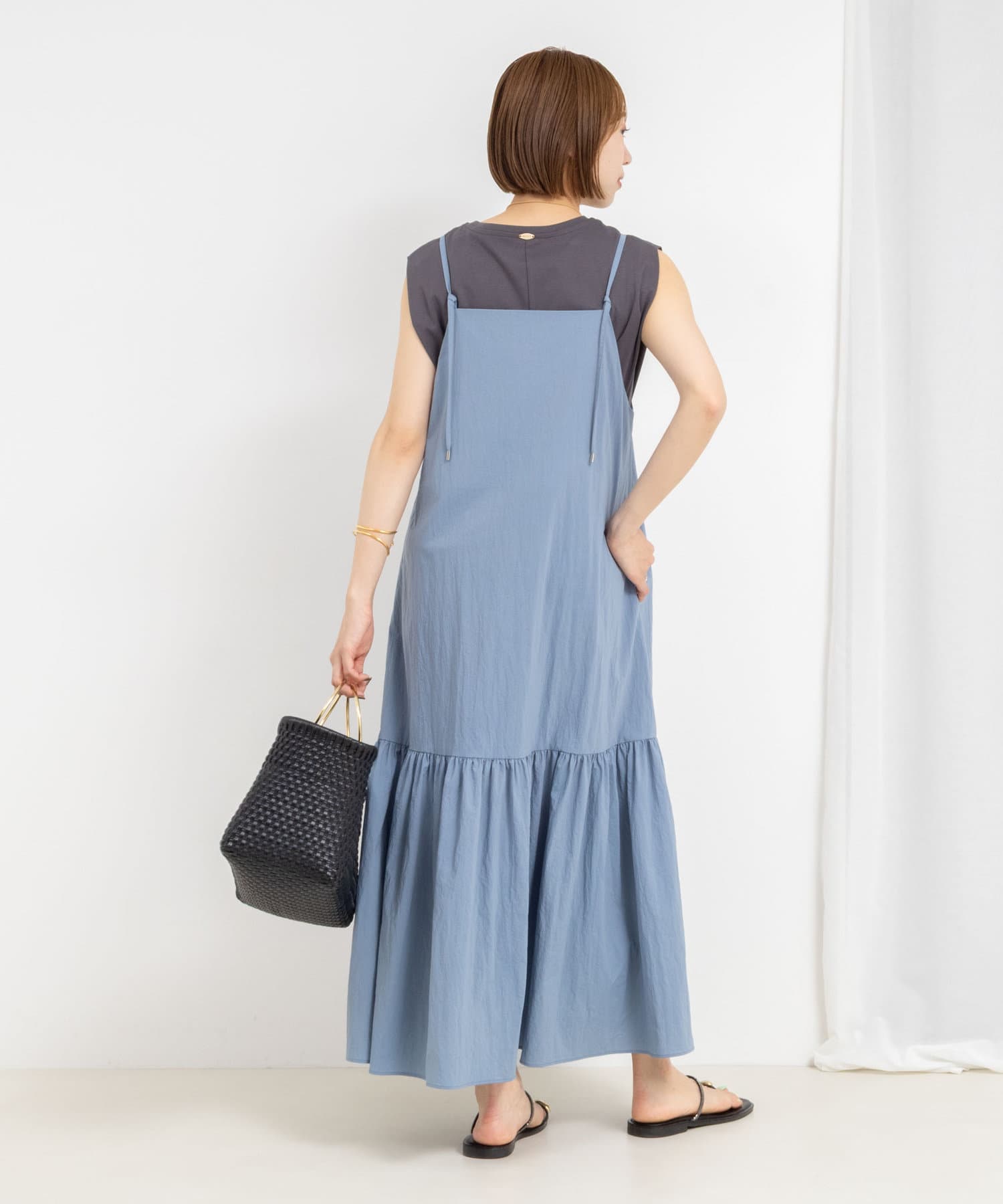 【新品未使用】NOLLEY'S /2wayラメミラノリブパールワンピース open shoulder floral one piece – BUNNY APARTMENT