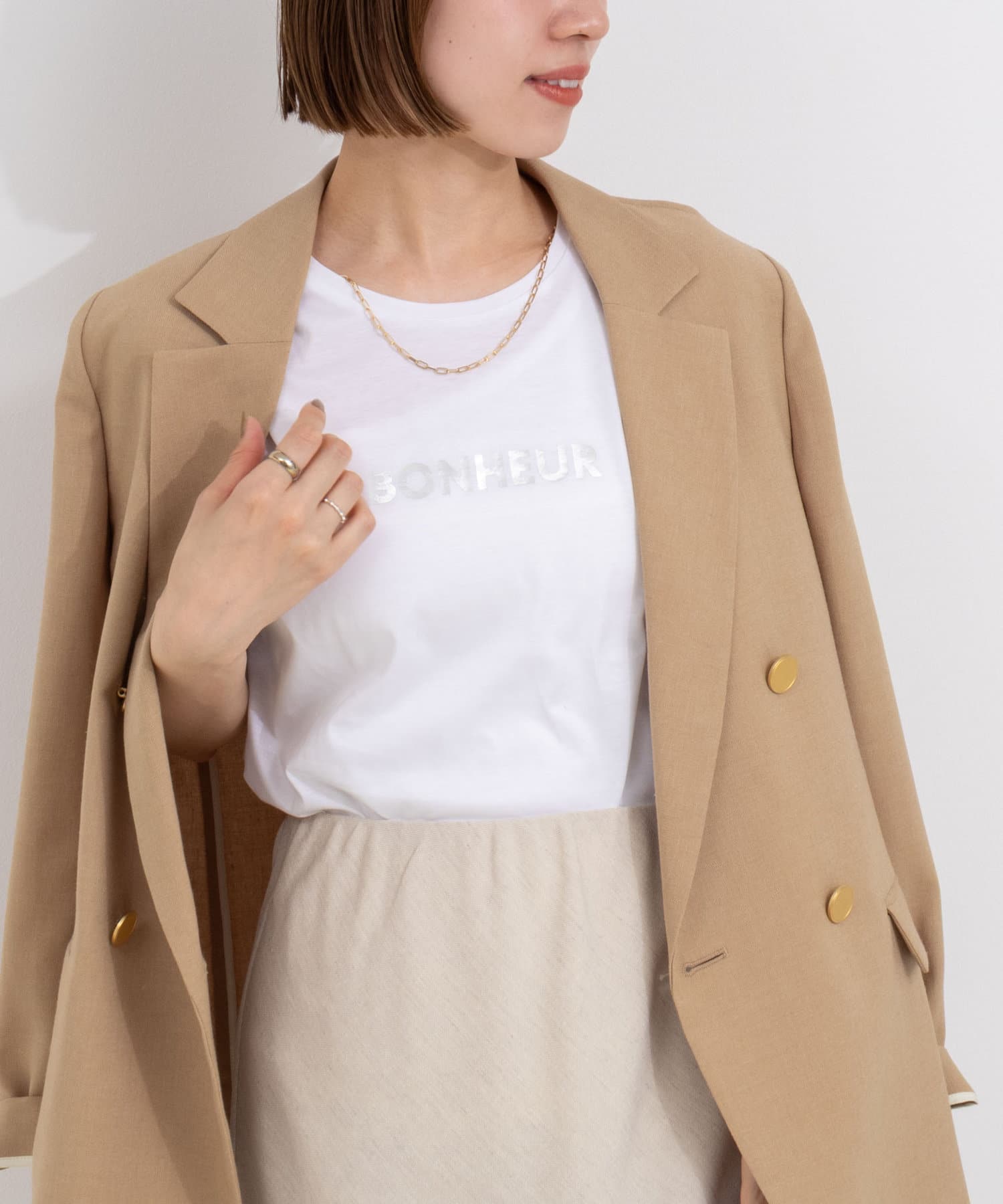 NOLLEY'S(ノーリーズ) プリントTシャツ