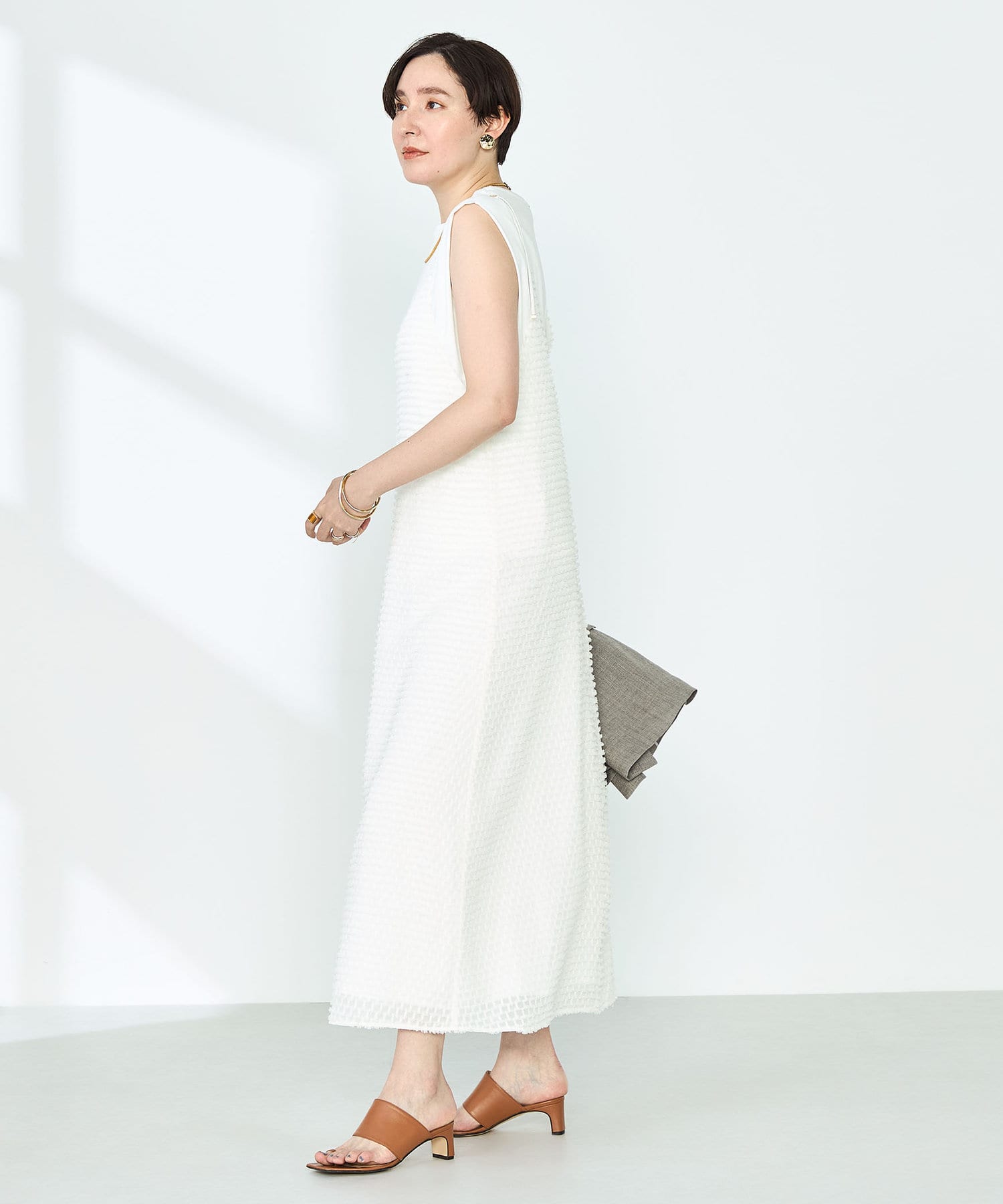 ウォッシャブルカットジャガードキャミワンピース | NOLLEY'S