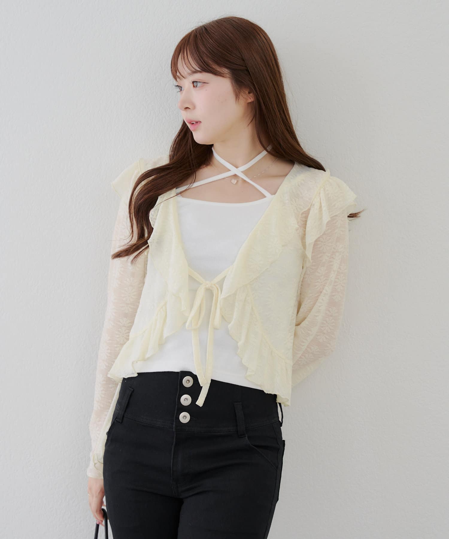 NICE CLAUP / OLIVE des OLIVE OUTLET(ナイスクラップ  / オリーブ デ オリーブ アウトレット) 【RMAF】【MARCHES】くるくるホルターキャミ