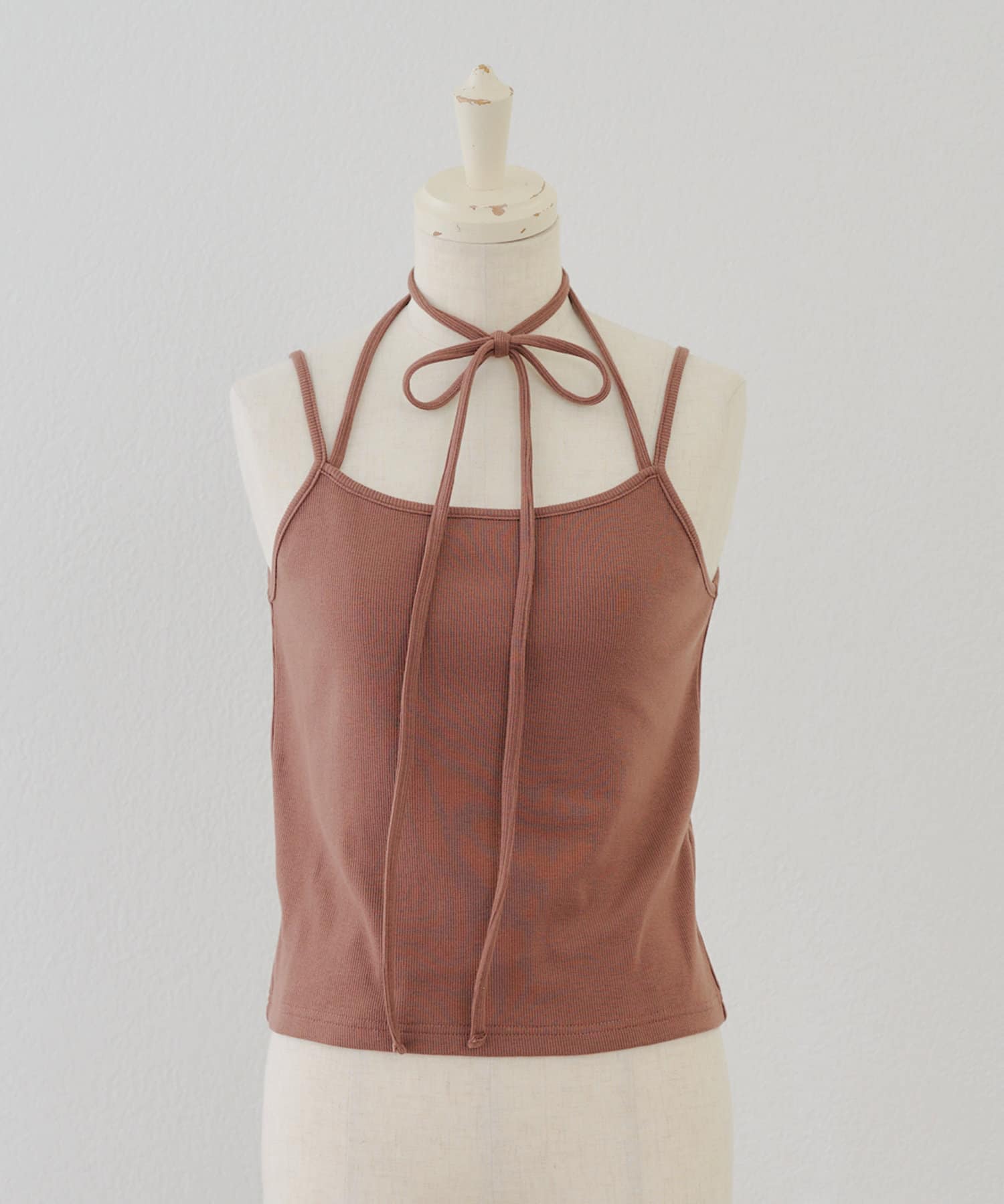 NICE CLAUP / OLIVE des OLIVE OUTLET(ナイスクラップ  / オリーブ デ オリーブ アウトレット) 【RMAF】【MARCHES】くるくるホルターキャミ