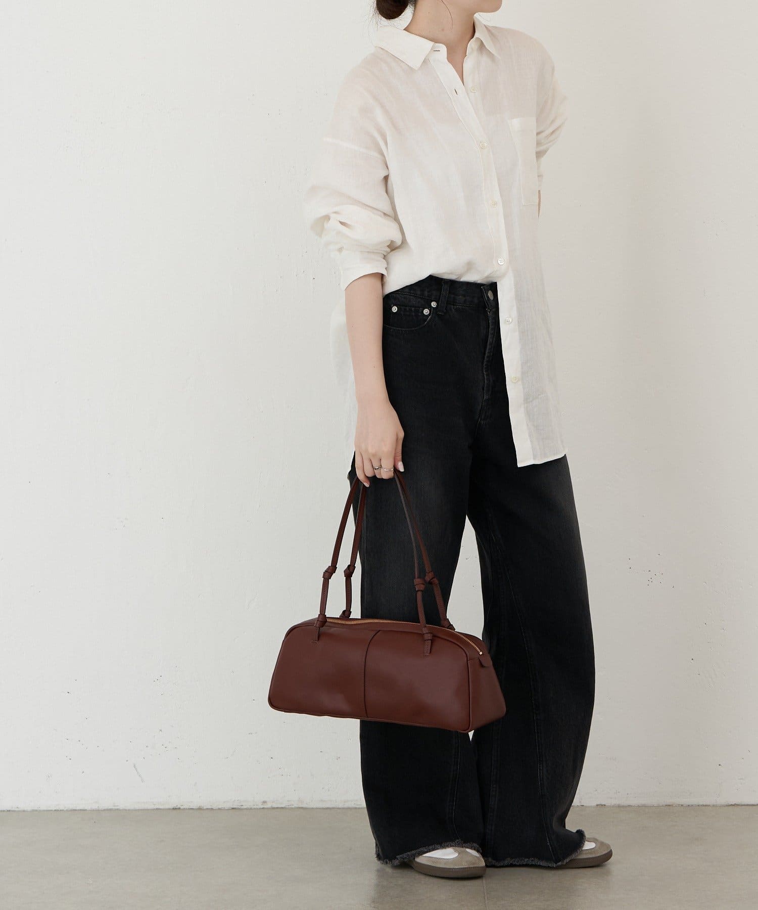 russet(ラシット) レザー横長ボストンバッグ